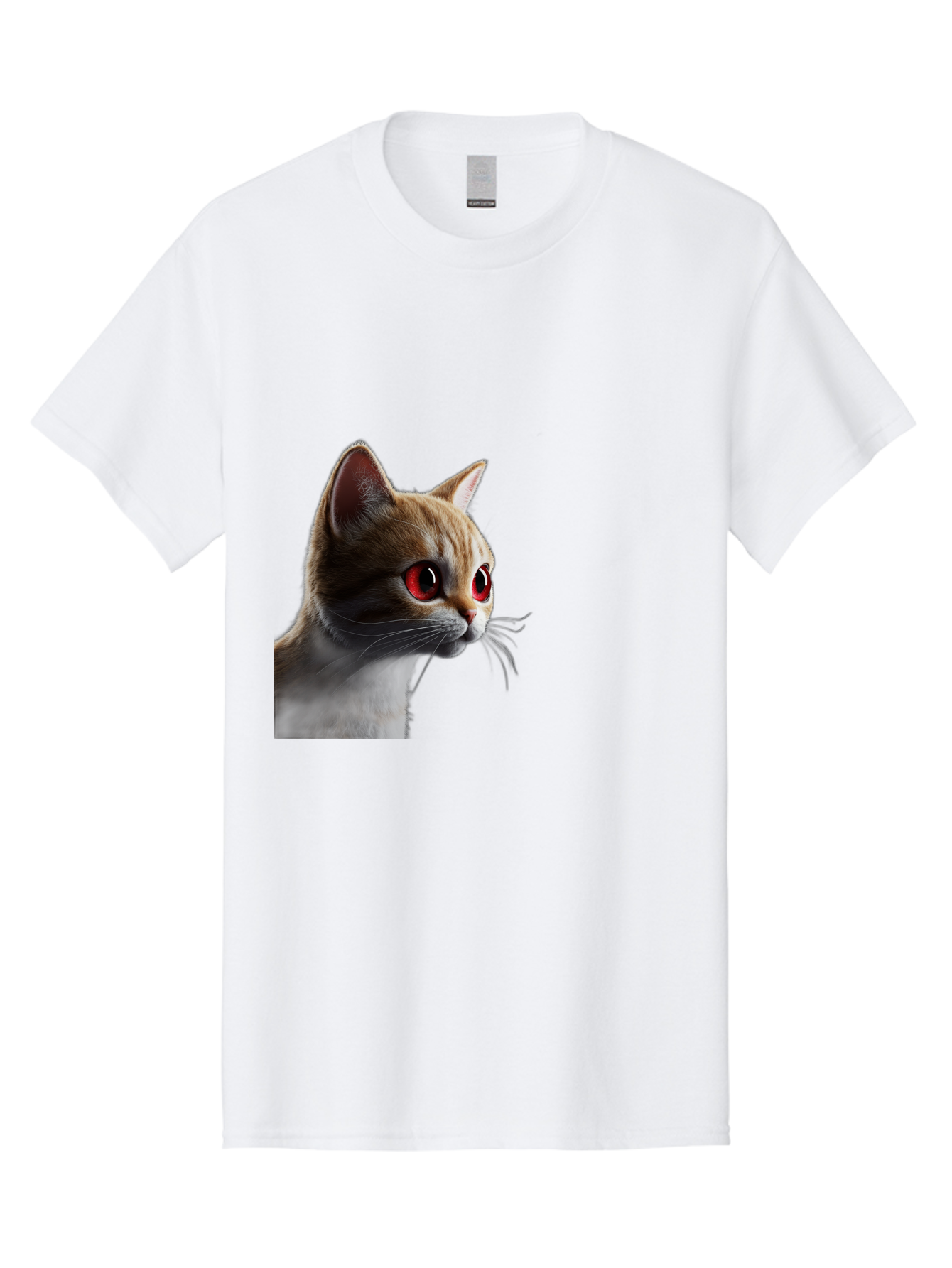 Cat-With-Red-Eyes Men'S Graphic Tee, 100% Cotton, Comfortable Casual Summer Wear, Machine Washable, Vintage Camera, Old Camera, Antique Camera, Black Camera, Classic Photography, Photography Equipment, Nostalgic Device, Film Camera, Camera Art Bai649