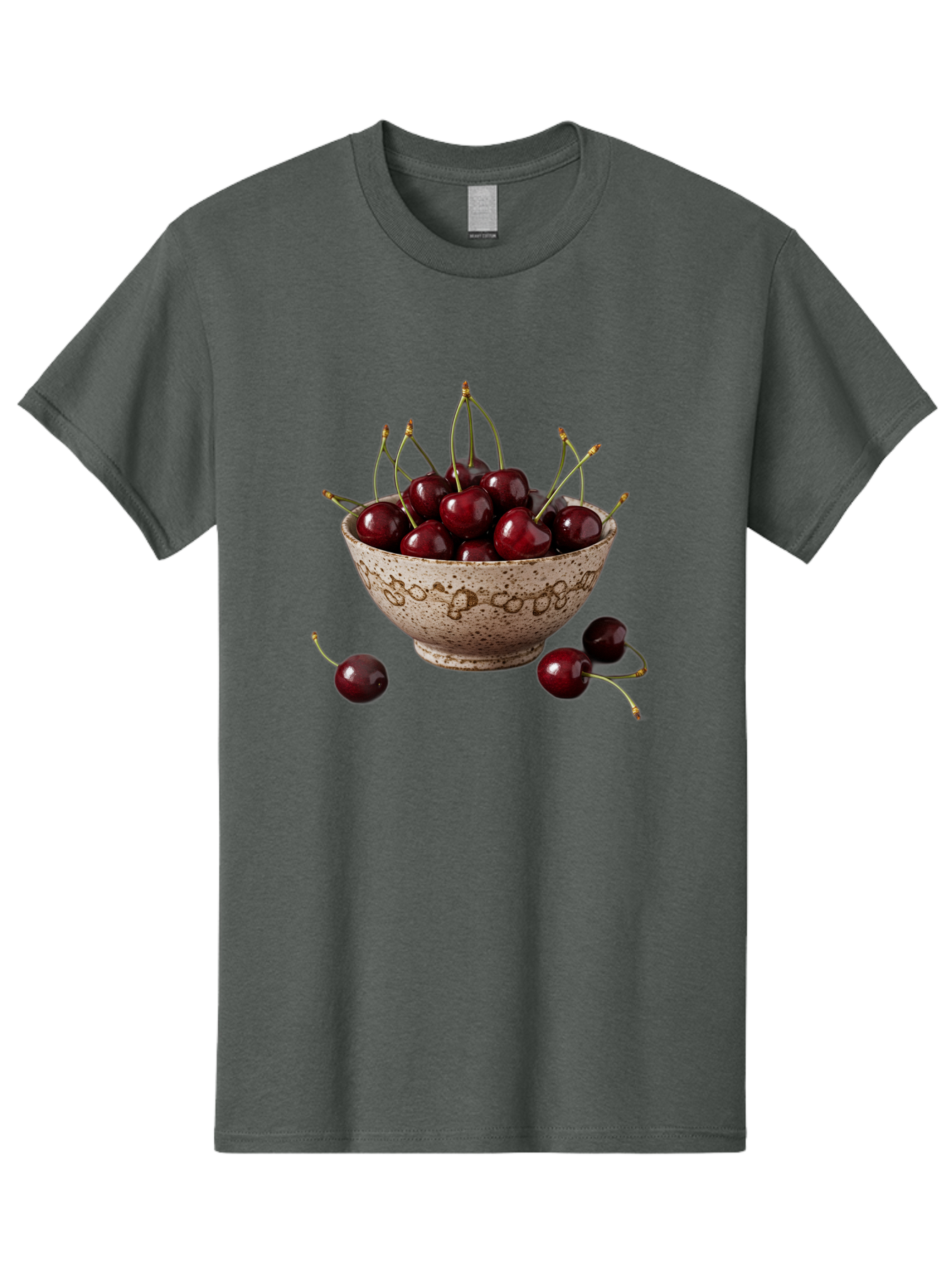 Ceramic-Bowl-Of-Cherries Men'S Graphic Tee, 100% Cotton, Comfortable Casual Summer Wear, Machine Washable, Vintage Camera, Old Camera, Antique Camera, Black Camera, Classic Photography, Photography Equipment, Nostalgic Device, Film Camera, Bai651