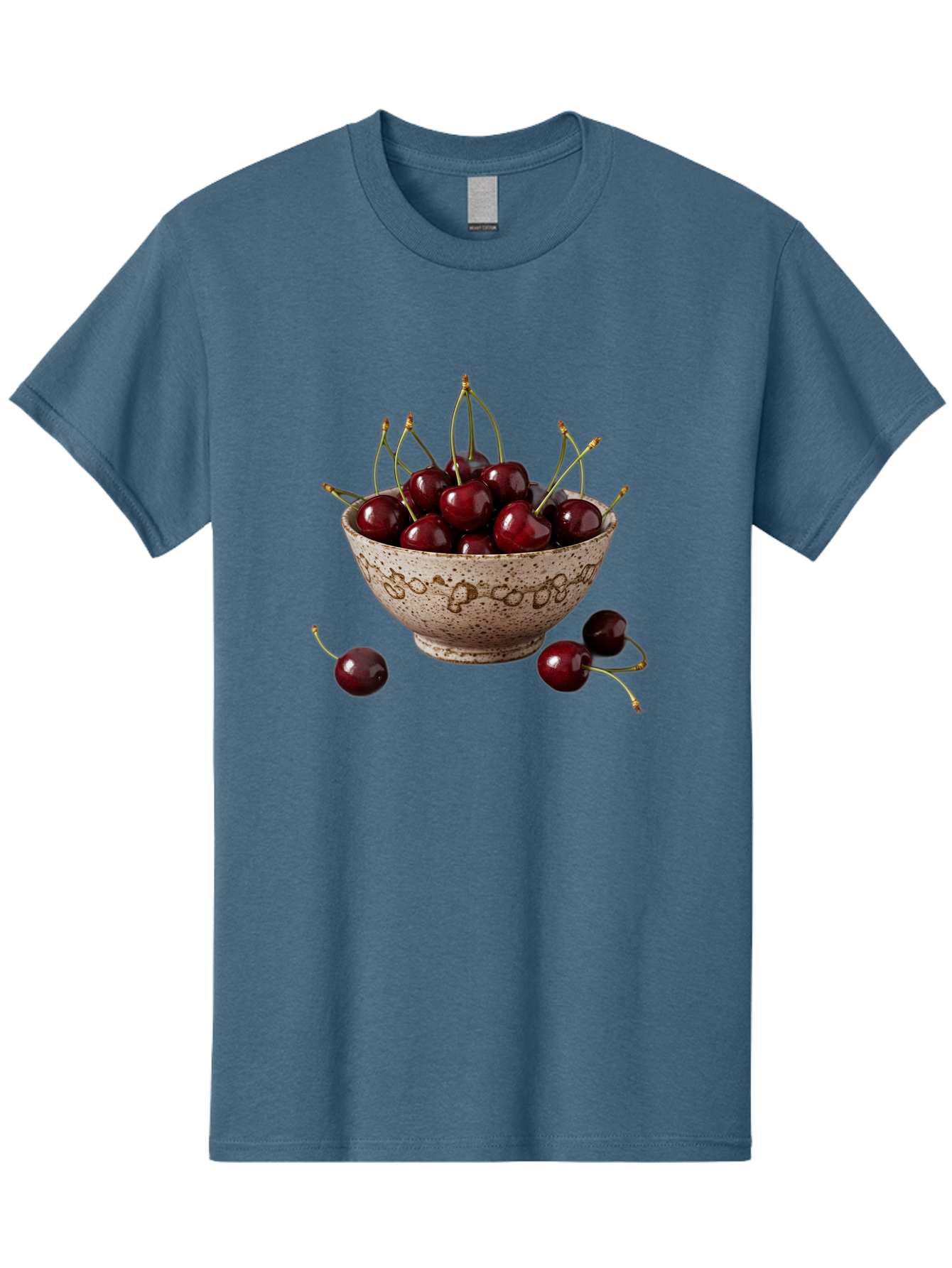 Ceramic-Bowl-Of-Cherries Men'S Graphic Tee, 100% Cotton, Comfortable Casual Summer Wear, Machine Washable, Vintage Camera, Old Camera, Antique Camera, Black Camera, Classic Photography, Photography Equipment, Nostalgic Device, Film Camera, Bai651