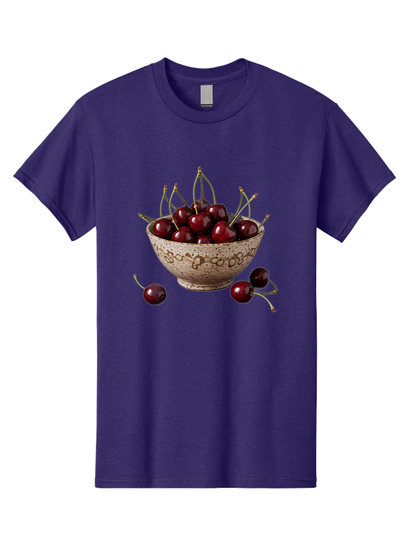 Ceramic-Bowl-Of-Cherries Men'S Graphic Tee, 100% Cotton, Comfortable Casual Summer Wear, Machine Washable, Vintage Camera, Old Camera, Antique Camera, Black Camera, Classic Photography, Photography Equipment, Nostalgic Device, Film Camera, Bai651