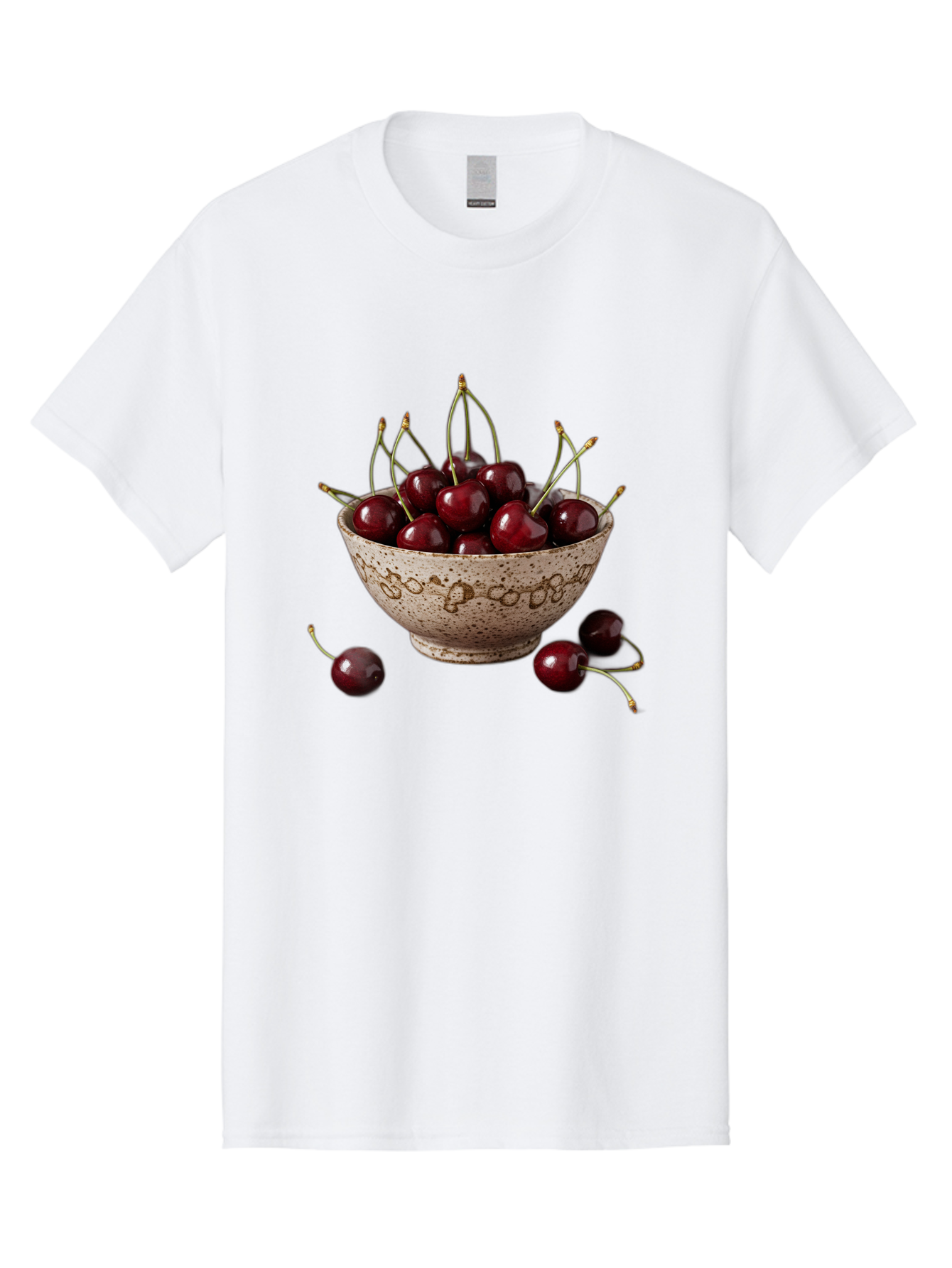 Ceramic-Bowl-Of-Cherries Men'S Graphic Tee, 100% Cotton, Comfortable Casual Summer Wear, Machine Washable, Vintage Camera, Old Camera, Antique Camera, Black Camera, Classic Photography, Photography Equipment, Nostalgic Device, Film Camera, Bai651