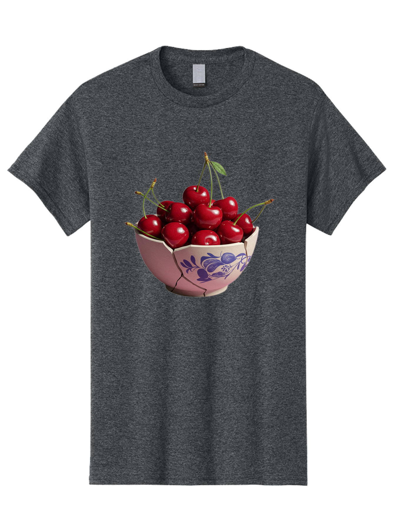 Ceramic-Bowl-With-Cherries-1 Men'S Graphic Tee, 100% Cotton, Comfortable Casual Summer Wear, Machine Washable, Vintage Camera, Old Camera, Antique Camera, Black Camera, Classic Photography, Photography Equipment, Nostalgic Device, Film Camera, Bai652