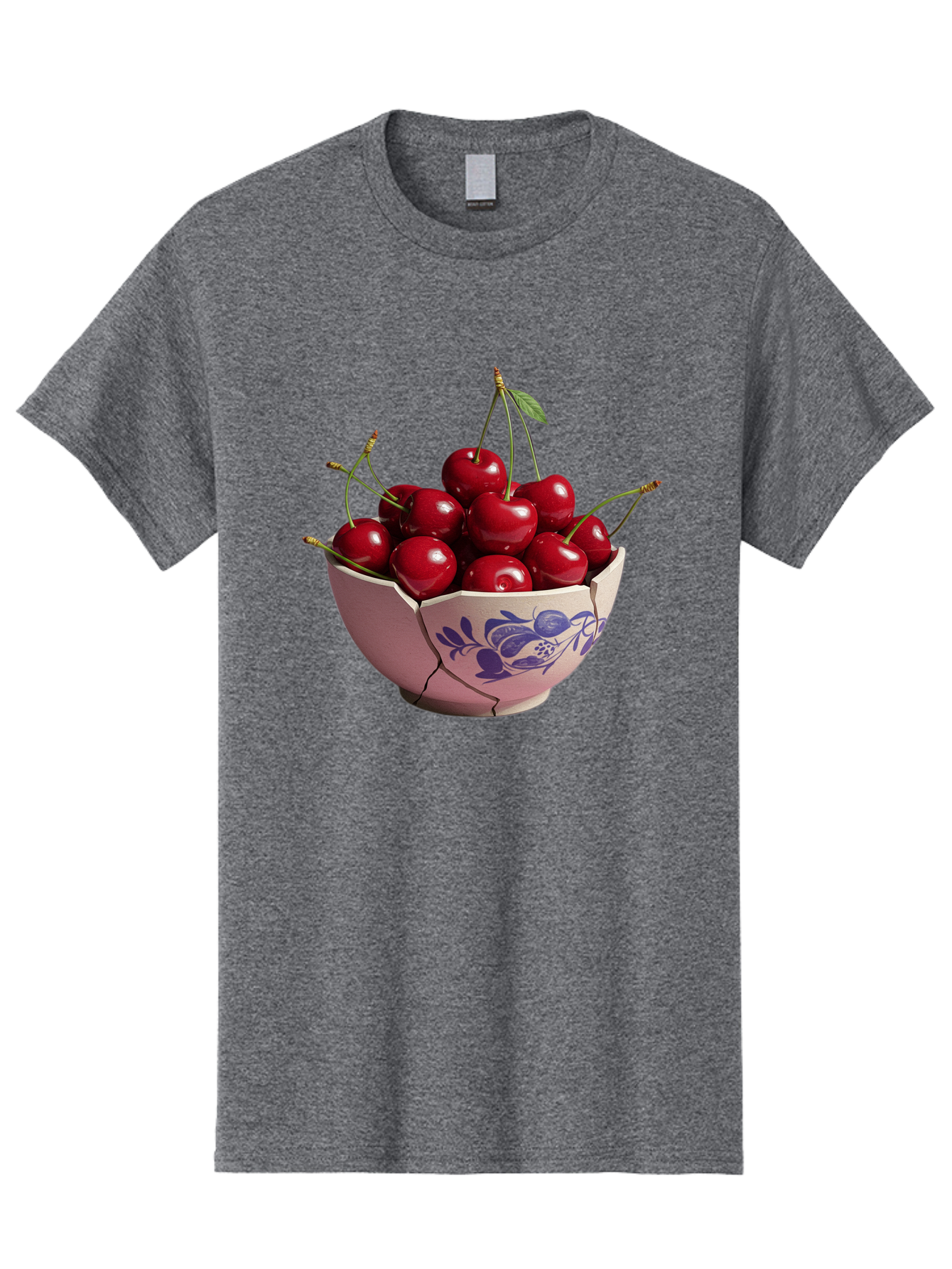 Ceramic-Bowl-With-Cherries-1 Men'S Graphic Tee, 100% Cotton, Comfortable Casual Summer Wear, Machine Washable, Vintage Camera, Old Camera, Antique Camera, Black Camera, Classic Photography, Photography Equipment, Nostalgic Device, Film Camera, Bai652