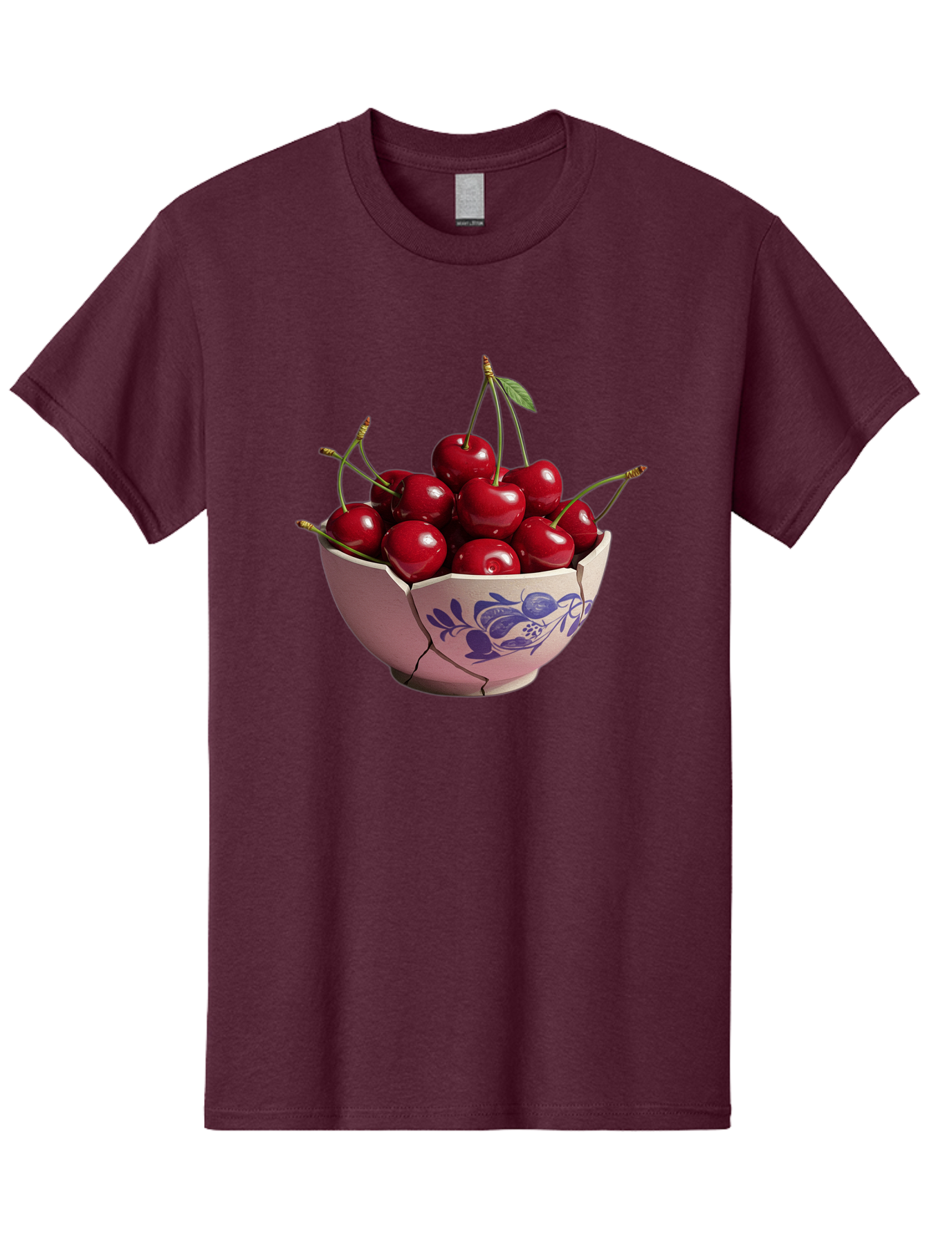 Ceramic-Bowl-With-Cherries-1 Men'S Graphic Tee, 100% Cotton, Comfortable Casual Summer Wear, Machine Washable, Vintage Camera, Old Camera, Antique Camera, Black Camera, Classic Photography, Photography Equipment, Nostalgic Device, Film Camera, Bai652