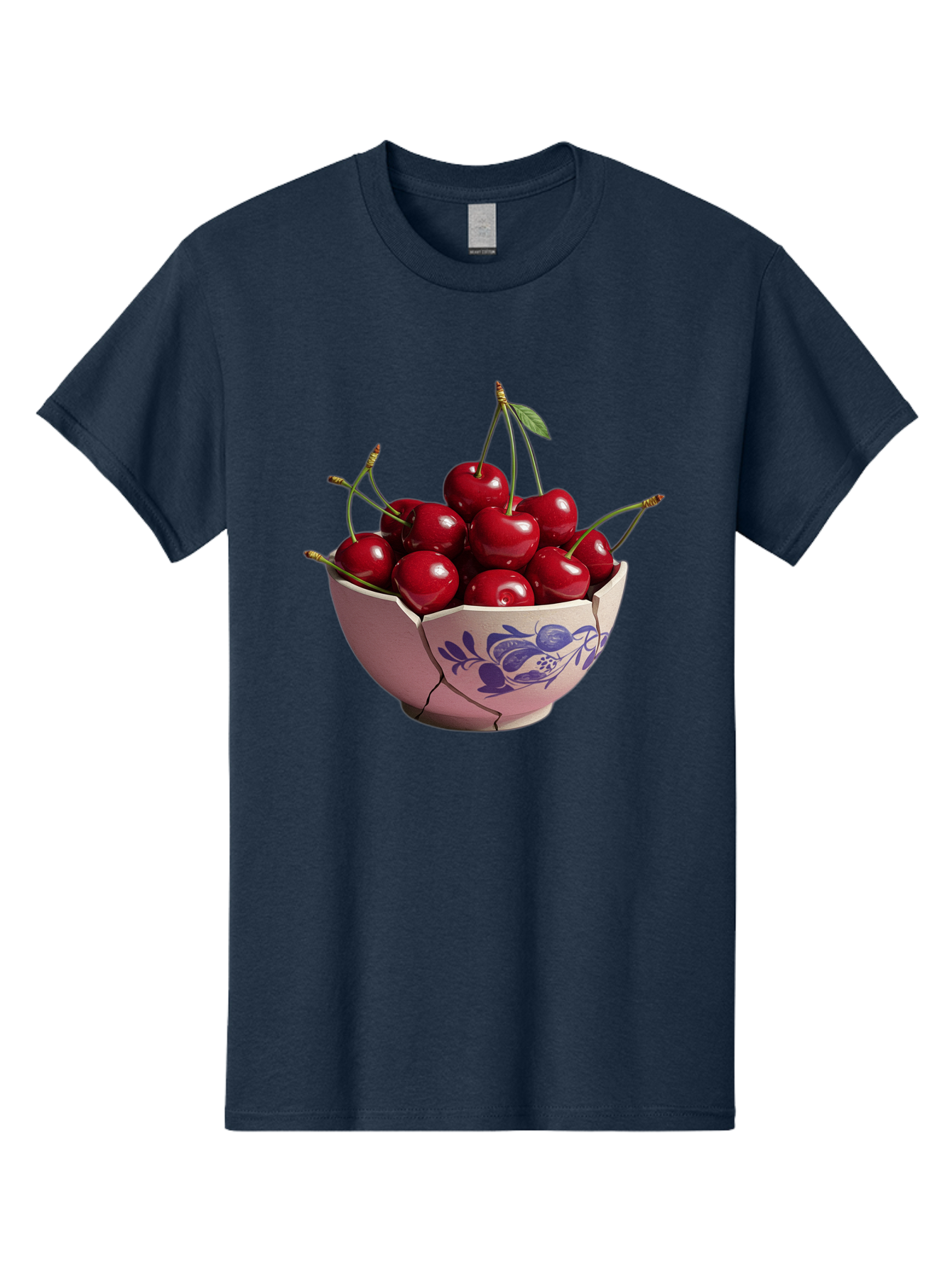Ceramic-Bowl-With-Cherries-1 Men'S Graphic Tee, 100% Cotton, Comfortable Casual Summer Wear, Machine Washable, Vintage Camera, Old Camera, Antique Camera, Black Camera, Classic Photography, Photography Equipment, Nostalgic Device, Film Camera, Bai652