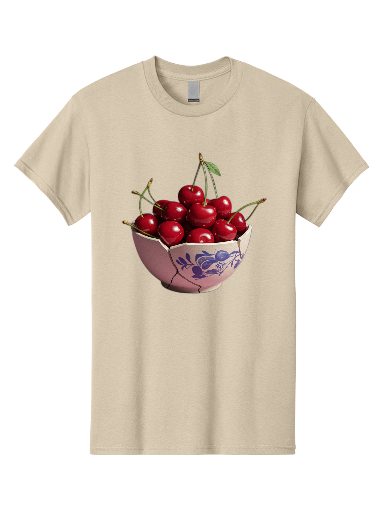 Ceramic-Bowl-With-Cherries-1 Men'S Graphic Tee, 100% Cotton, Comfortable Casual Summer Wear, Machine Washable, Vintage Camera, Old Camera, Antique Camera, Black Camera, Classic Photography, Photography Equipment, Nostalgic Device, Film Camera, Bai652