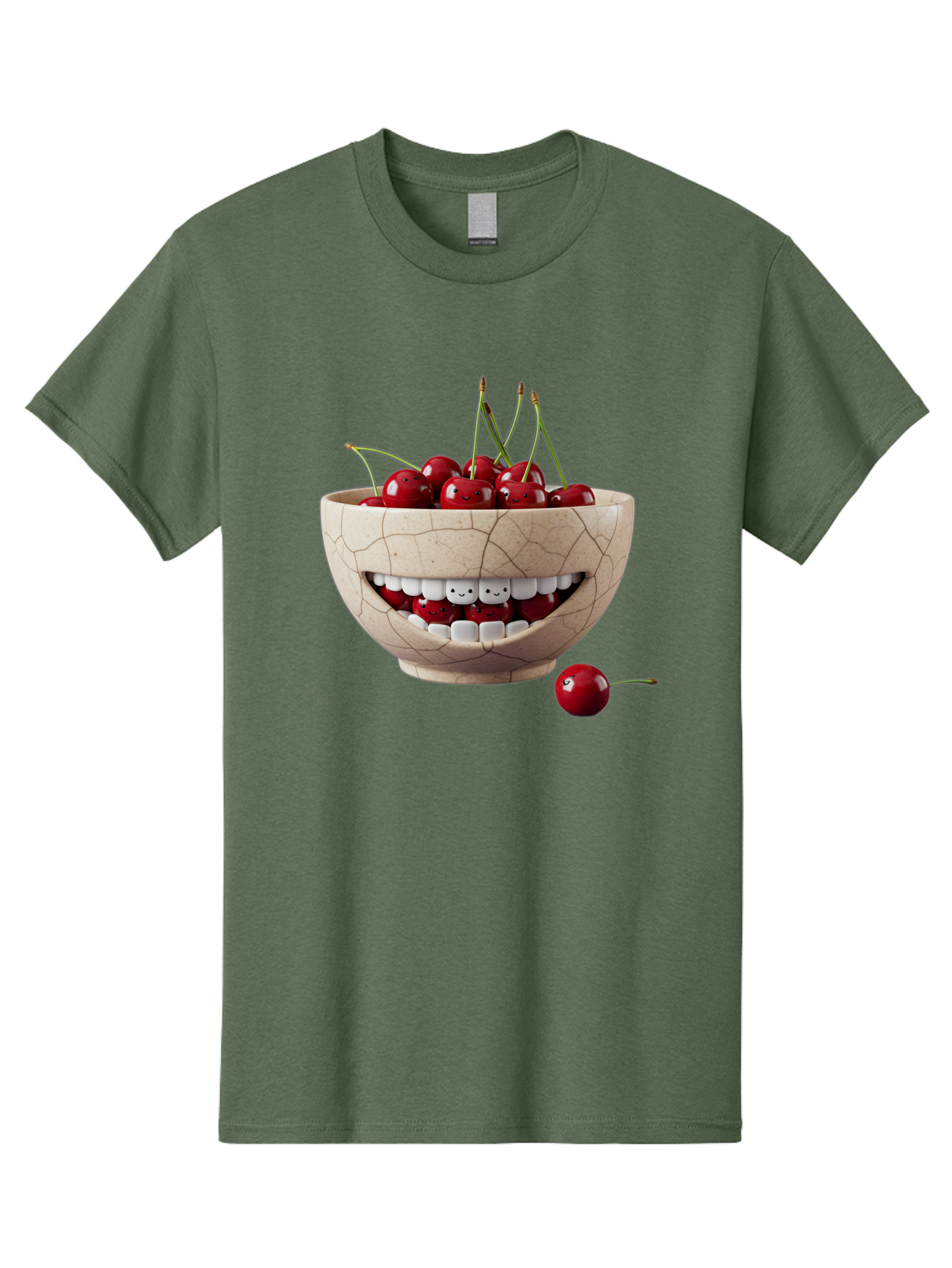 Ceramic-Bowl-With-Cherries Men'S Graphic Tee, 100% Cotton, Comfortable Casual Summer Wear, Machine Washable, Vintage Camera, Old Camera, Antique Camera, Black Camera, Classic Photography, Photography Equipment, Nostalgic Device, Film Camera, Bai653