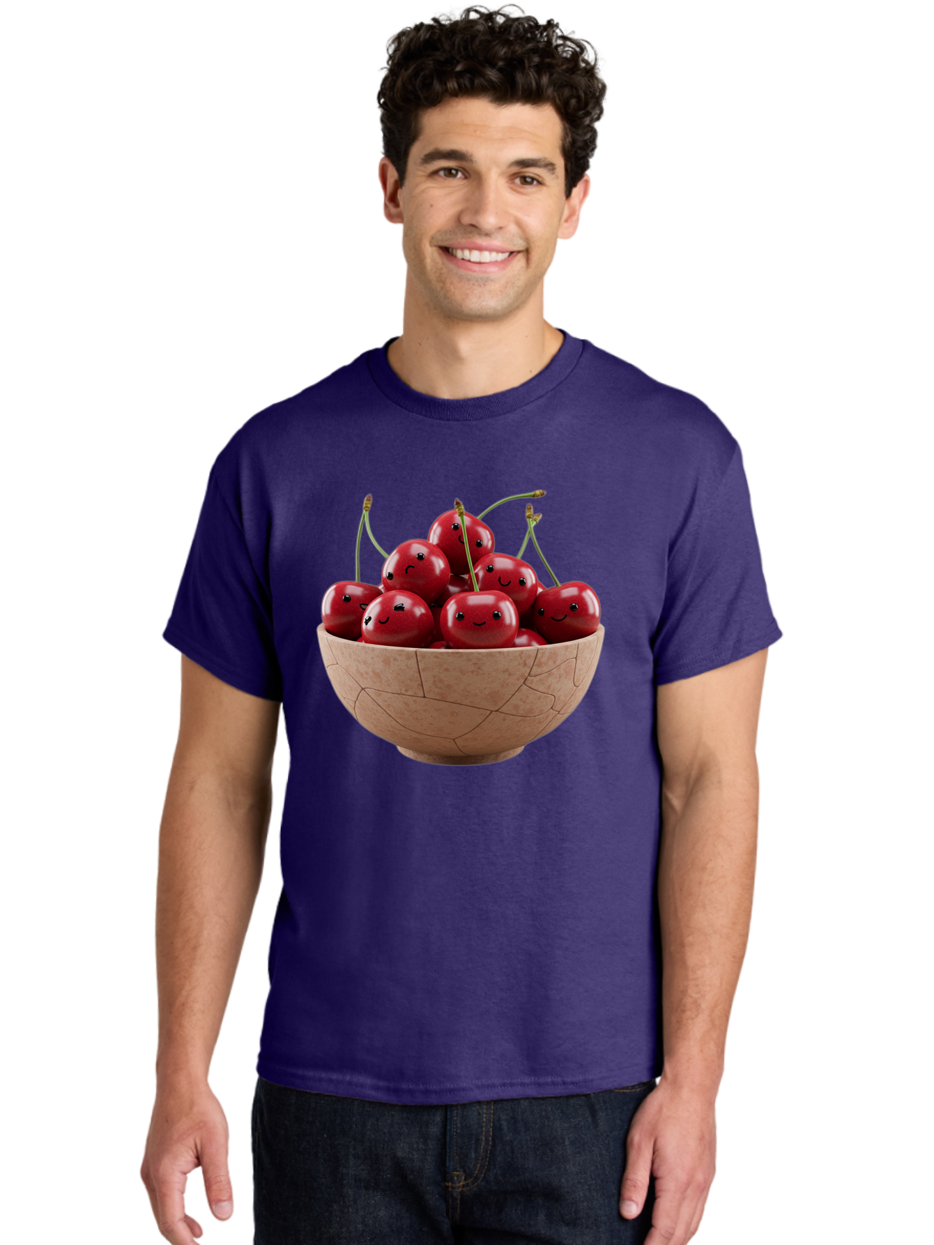 Cherries-1 Men'S Graphic Tee, 100% Cotton, Comfortable Casual Summer Wear, Machine Washable, Vintage Camera, Old Camera, Antique Camera, Black Camera, Classic Photography, Photography Equipment, Nostalgic Device, Film Camera, Camera Art Bai654