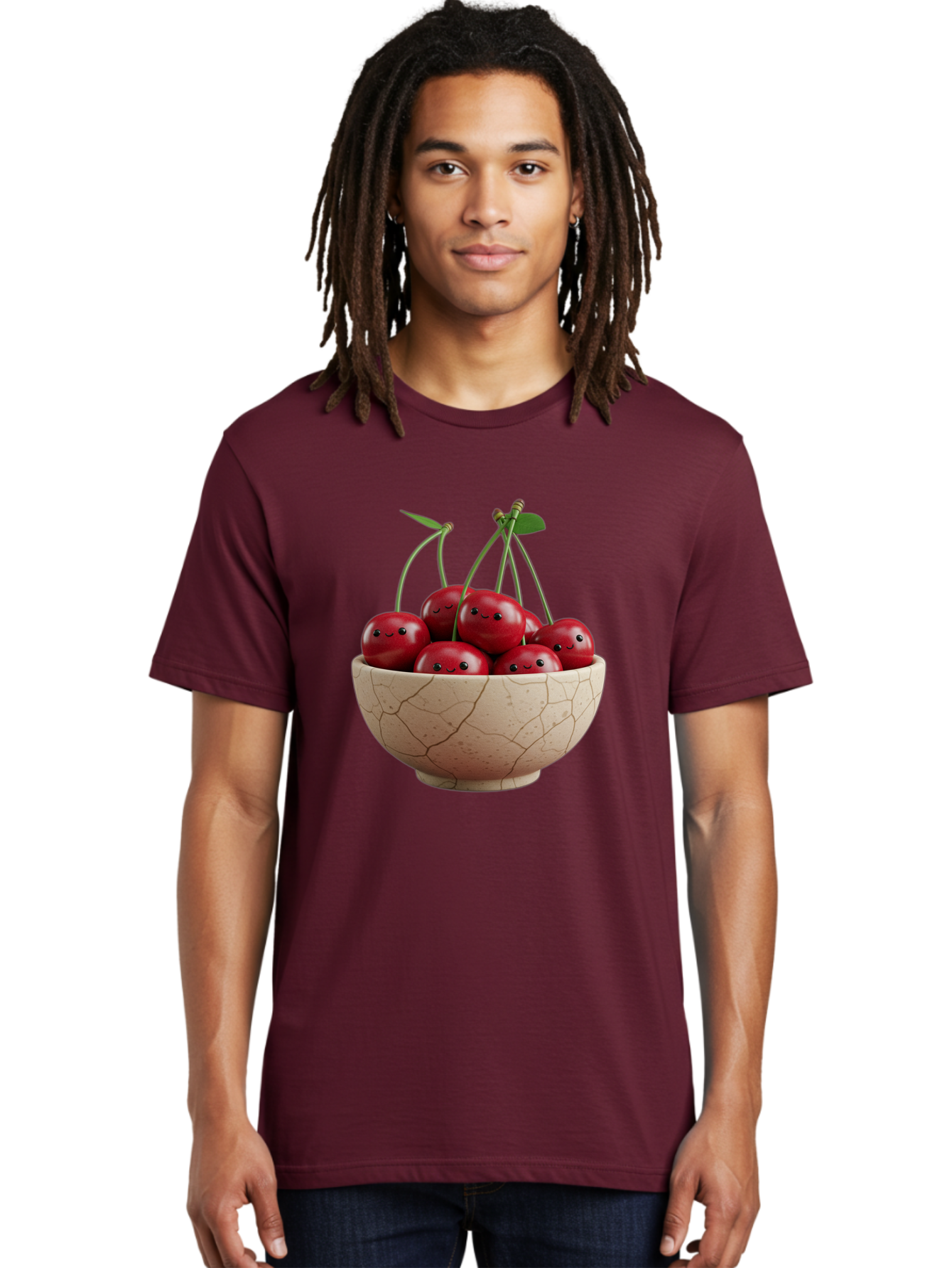Cherries-2 Men'S Graphic Tee, 100% Cotton, Comfortable Casual Summer Wear, Machine Washable, Vintage Camera, Old Camera, Antique Camera, Black Camera, Classic Photography, Photography Equipment, Nostalgic Device, Film Camera, Camera Art Bai655