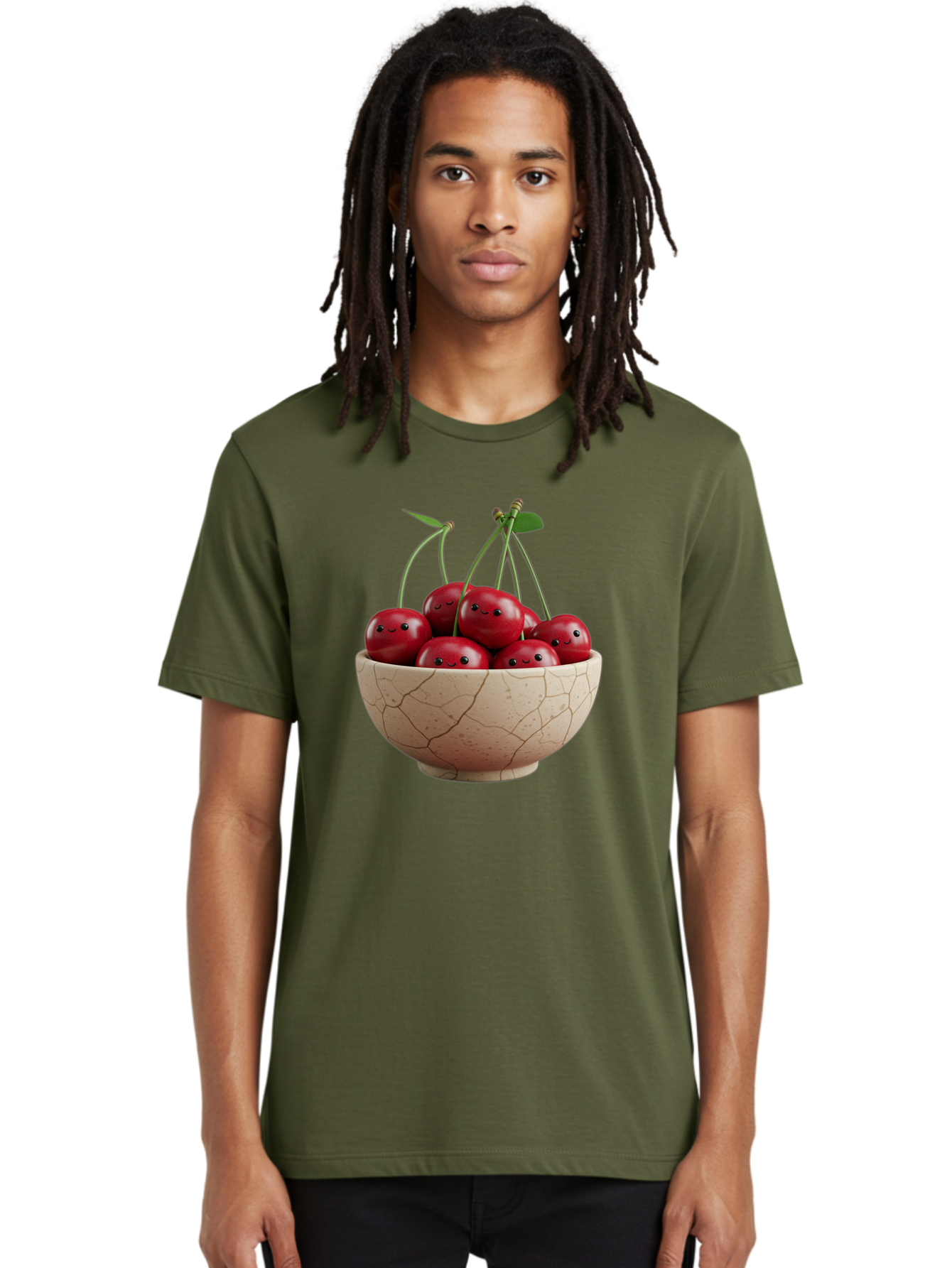 Cherries-2 Men'S Graphic Tee, 100% Cotton, Comfortable Casual Summer Wear, Machine Washable, Vintage Camera, Old Camera, Antique Camera, Black Camera, Classic Photography, Photography Equipment, Nostalgic Device, Film Camera, Camera Art Bai655