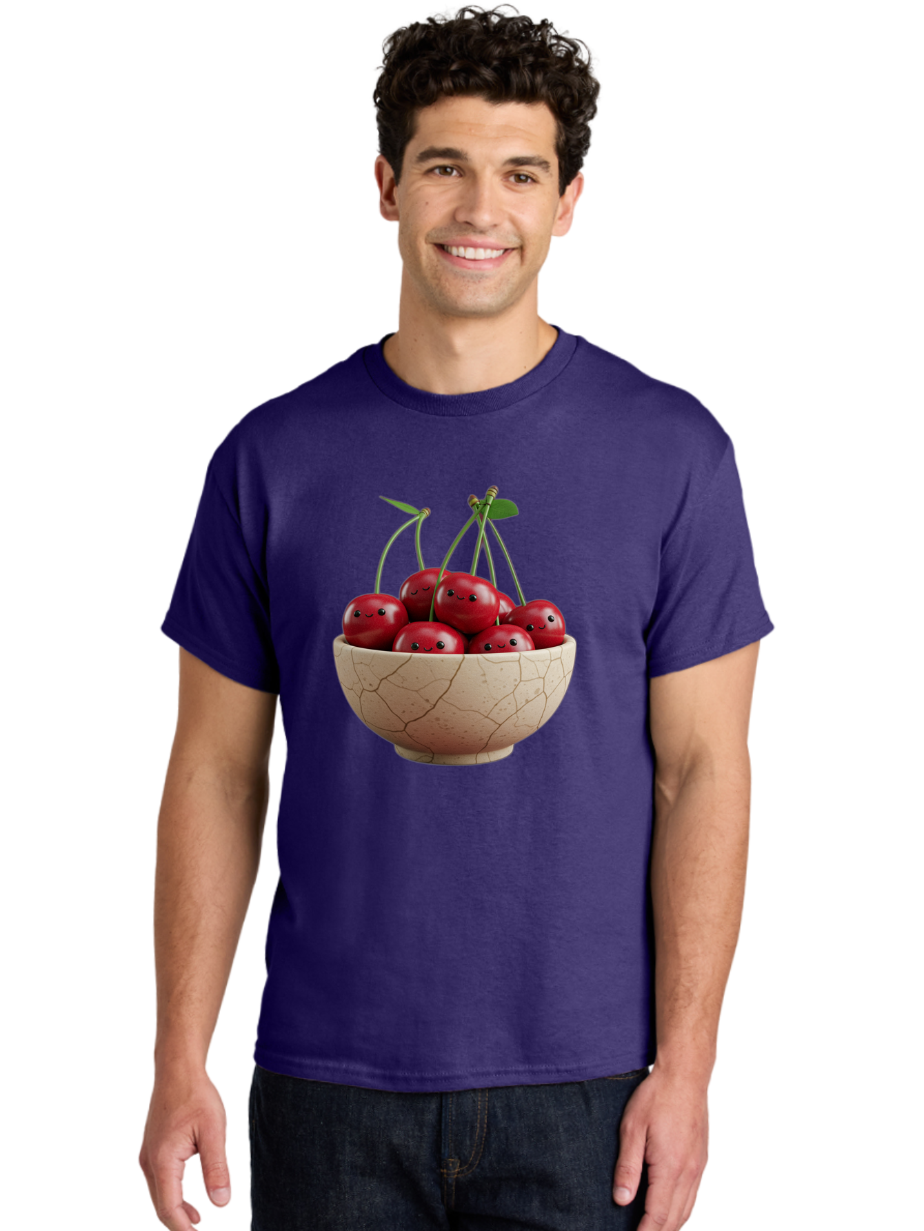 Cherries-2 Men'S Graphic Tee, 100% Cotton, Comfortable Casual Summer Wear, Machine Washable, Vintage Camera, Old Camera, Antique Camera, Black Camera, Classic Photography, Photography Equipment, Nostalgic Device, Film Camera, Camera Art Bai655