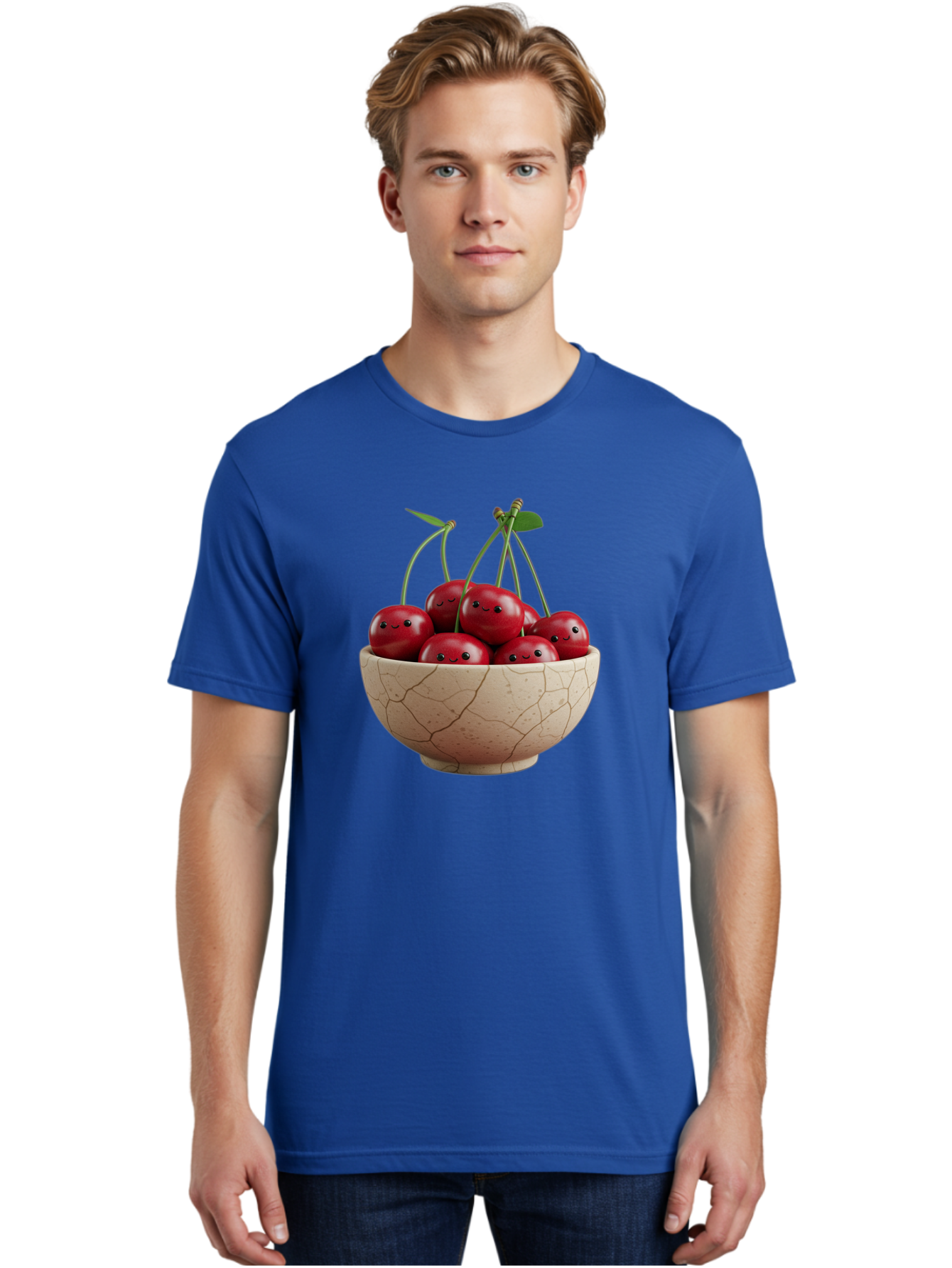 Cherries-2 Men'S Graphic Tee, 100% Cotton, Comfortable Casual Summer Wear, Machine Washable, Vintage Camera, Old Camera, Antique Camera, Black Camera, Classic Photography, Photography Equipment, Nostalgic Device, Film Camera, Camera Art Bai655