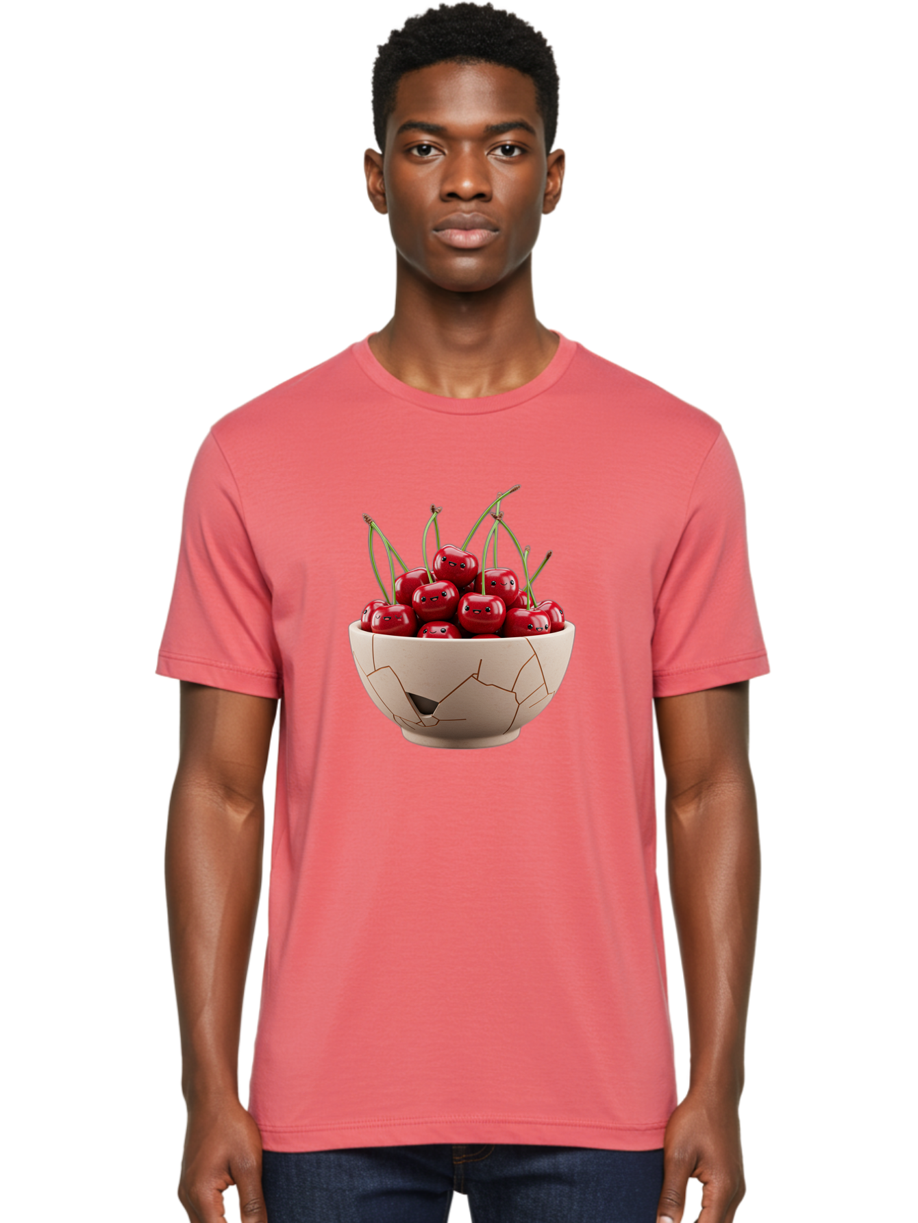 Cherries-3 Men'S Graphic Tee, 100% Cotton, Comfortable Casual Summer Wear, Machine Washable, Vintage Camera, Old Camera, Antique Camera, Black Camera, Classic Photography, Photography Equipment, Nostalgic Device, Film Camera, Camera Art Bai656