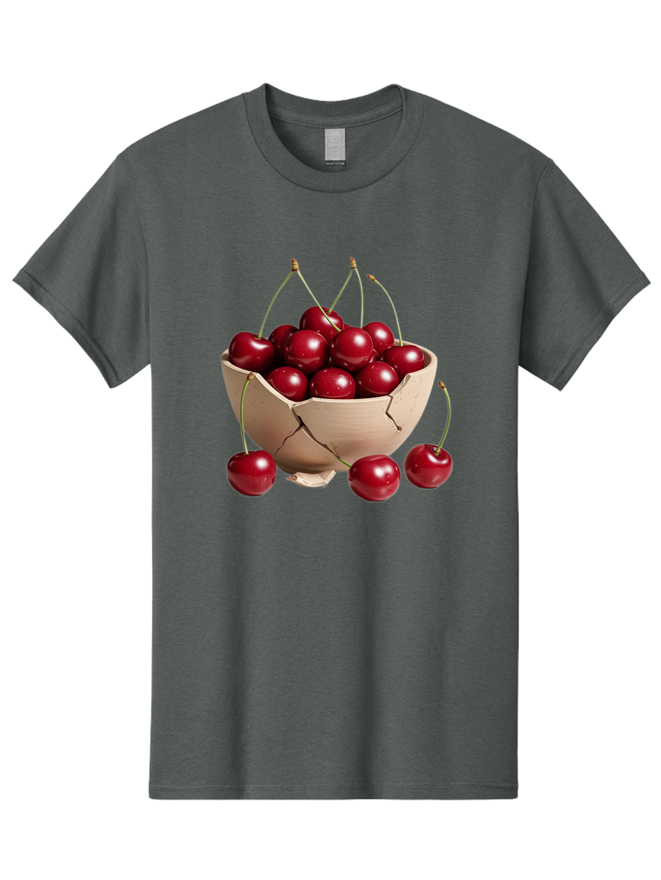 Cherries-4 Men'S Graphic Tee, 100% Cotton, Comfortable Casual Summer Wear, Machine Washable, Vintage Camera, Old Camera, Antique Camera, Black Camera, Classic Photography, Photography Equipment, Nostalgic Device, Film Camera, Camera Art Bai657