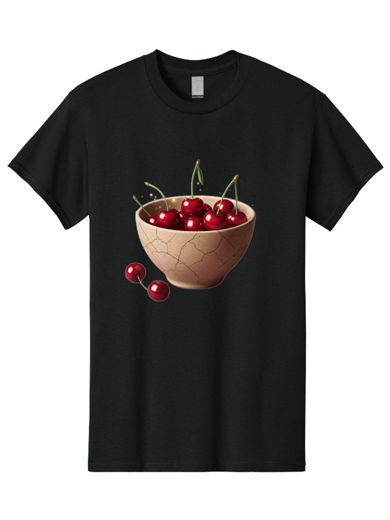 Cherries-5 Men'S Graphic Tee, 100% Cotton, Comfortable Casual Summer Wear, Machine Washable, Vintage Camera, Old Camera, Antique Camera, Black Camera, Classic Photography, Photography Equipment, Nostalgic Device, Film Camera, Camera Art Bai658