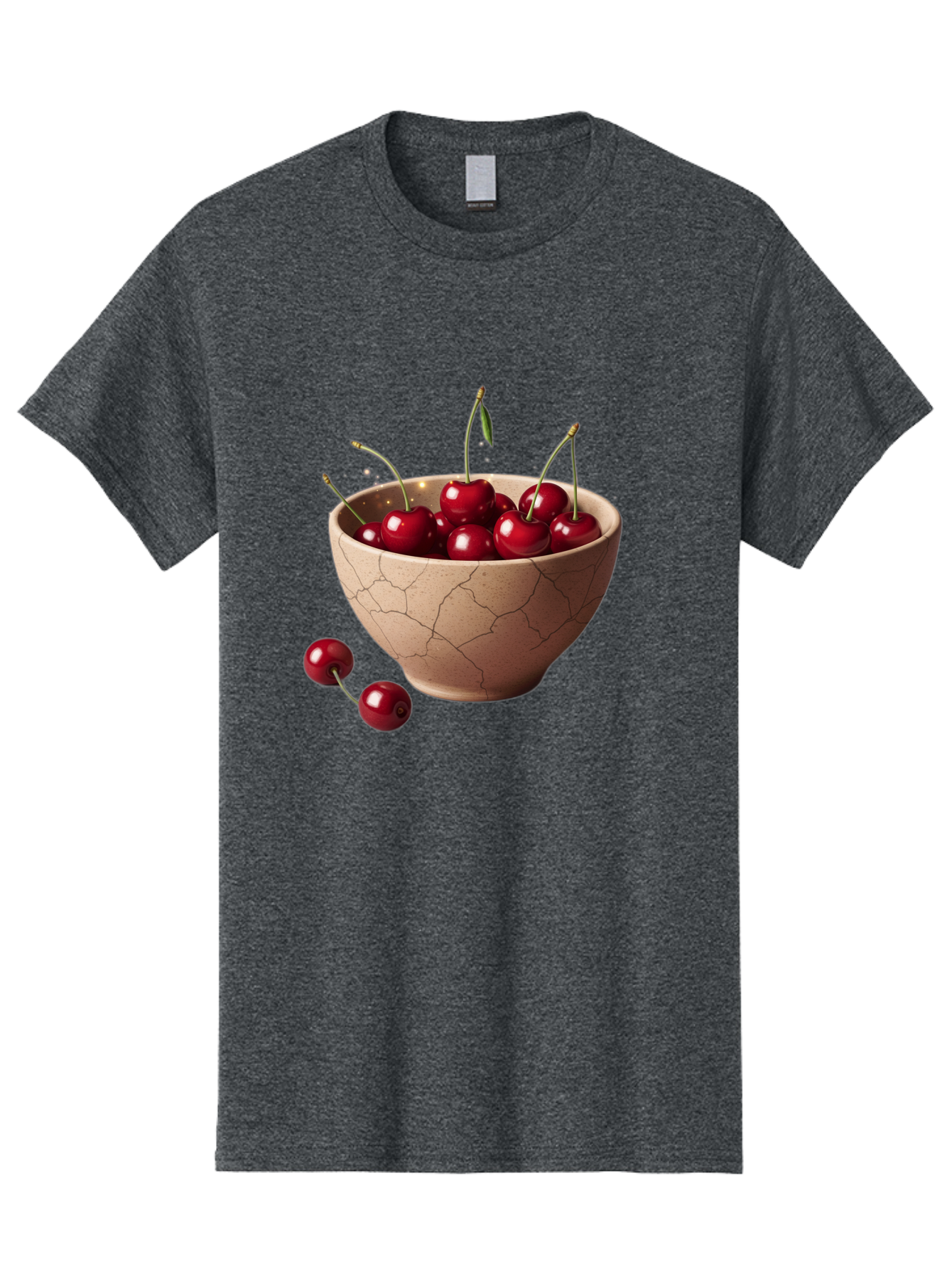 Cherries-5 Men'S Graphic Tee, 100% Cotton, Comfortable Casual Summer Wear, Machine Washable, Vintage Camera, Old Camera, Antique Camera, Black Camera, Classic Photography, Photography Equipment, Nostalgic Device, Film Camera, Camera Art Bai658