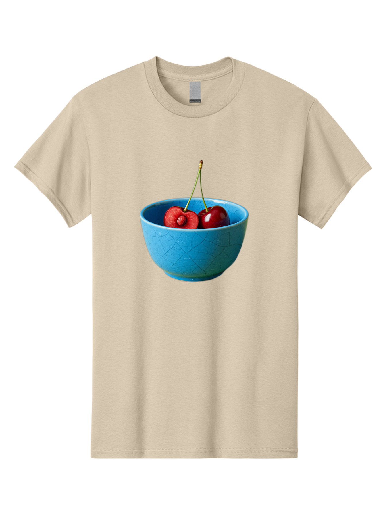 Cherries-Bowl-1 Men'S Graphic Tee, 100% Cotton, Comfortable Casual Summer Wear, Machine Washable, Vintage Camera, Old Camera, Antique Camera, Black Camera, Classic Photography, Photography Equipment, Nostalgic Device, Film Camera, Camera Art Bai659