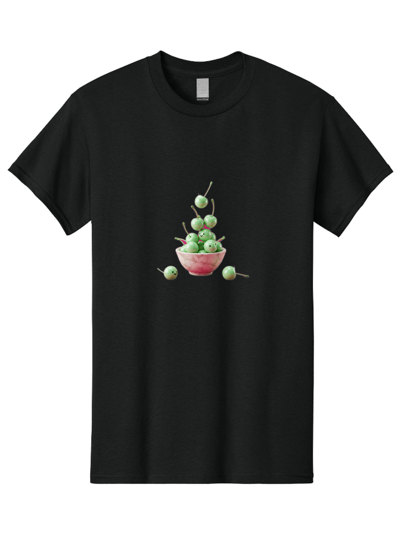 Cherries-Bowl-2 Men'S Graphic Tee, 100% Cotton, Comfortable Casual Summer Wear, Machine Washable, Vintage Camera, Old Camera, Antique Camera, Black Camera, Classic Photography, Photography Equipment, Nostalgic Device, Film Camera, Camera Art Bai660
