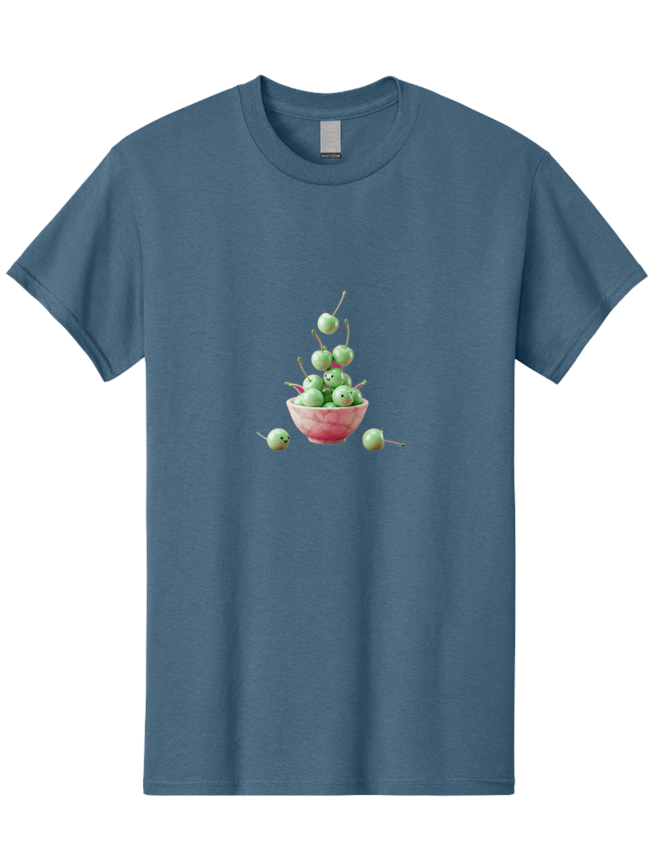 Cherries-Bowl-2 Men'S Graphic Tee, 100% Cotton, Comfortable Casual Summer Wear, Machine Washable, Vintage Camera, Old Camera, Antique Camera, Black Camera, Classic Photography, Photography Equipment, Nostalgic Device, Film Camera, Camera Art Bai660