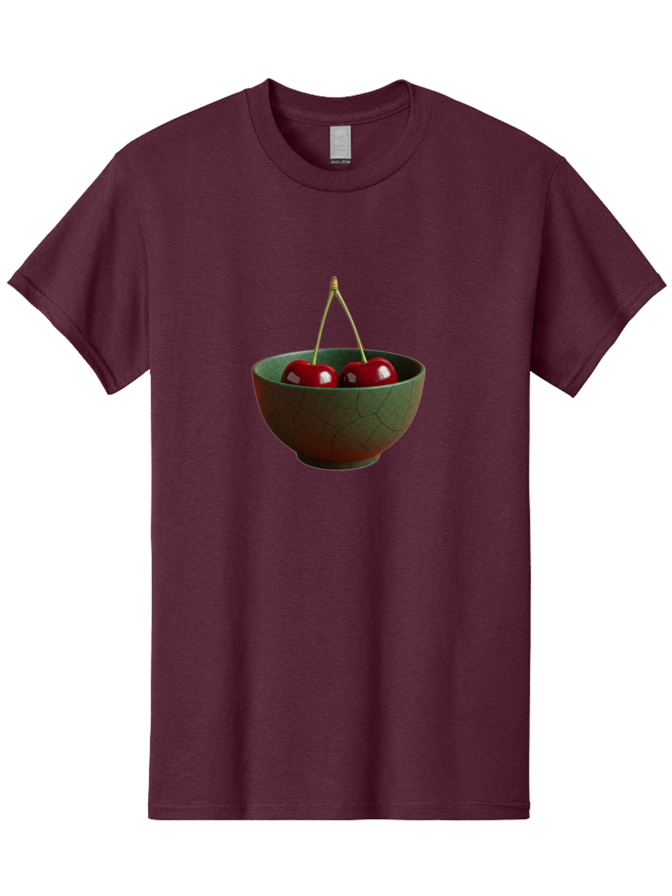 Cherries-Bowl Men'S Graphic Tee, 100% Cotton, Comfortable Casual Summer Wear, Machine Washable, Vintage Camera, Old Camera, Antique Camera, Black Camera, Classic Photography, Photography Equipment, Nostalgic Device, Film Camera, Camera Art Bai661