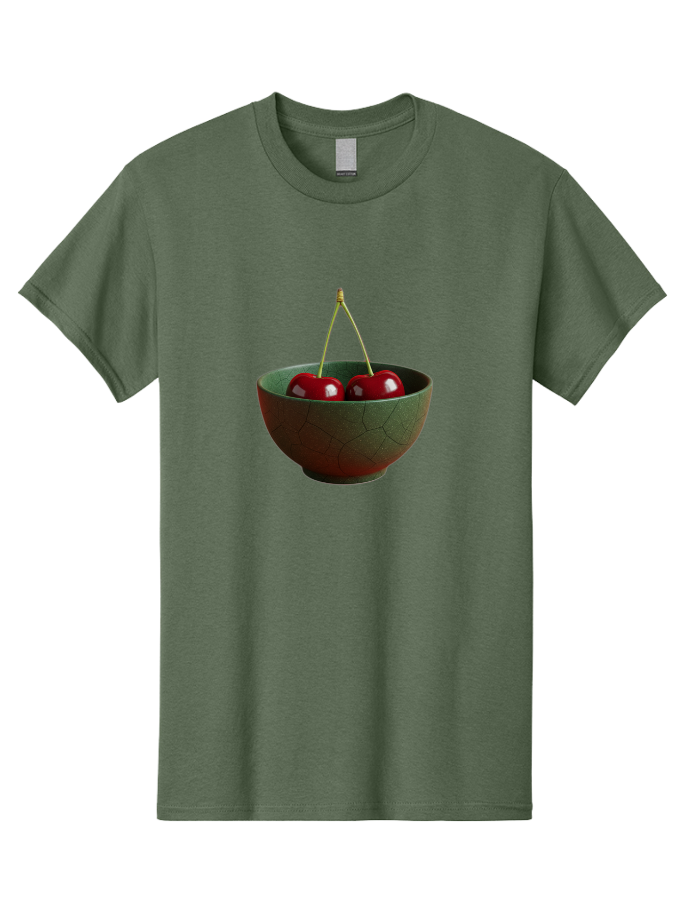 Cherries-Bowl Men'S Graphic Tee, 100% Cotton, Comfortable Casual Summer Wear, Machine Washable, Vintage Camera, Old Camera, Antique Camera, Black Camera, Classic Photography, Photography Equipment, Nostalgic Device, Film Camera, Camera Art Bai661