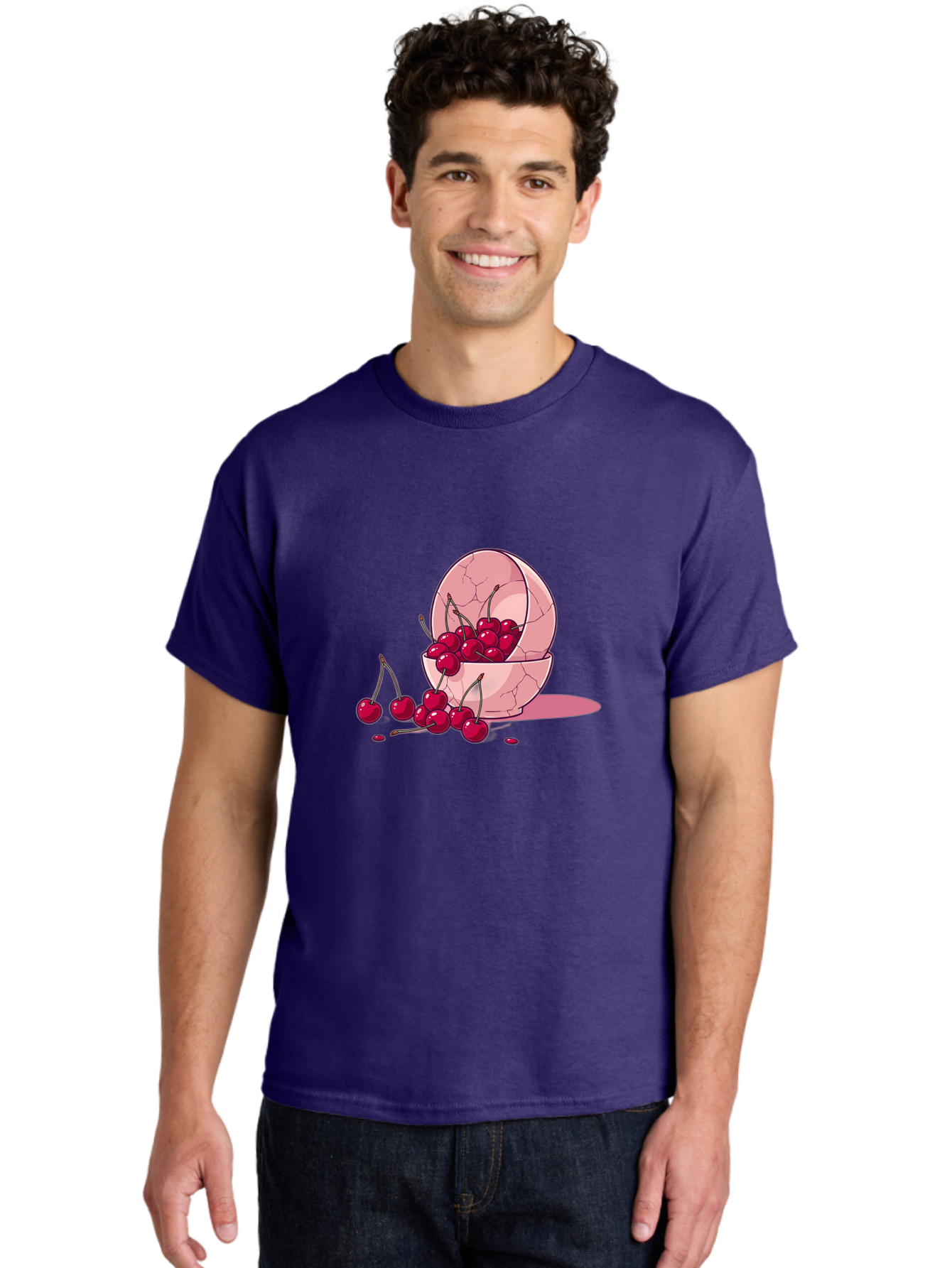 Cherries-Filling-Egg-Shell Men'S Graphic Tee, 100% Cotton, Comfortable Casual Summer Wear, Machine Washable, Vintage Camera, Old Camera, Antique Camera, Black Camera, Classic Photography, Photography Equipment, Nostalgic Device, Film Camera, Bai662