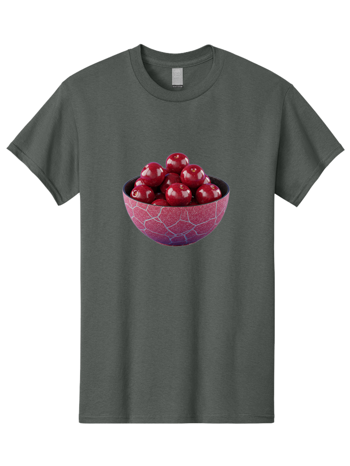 Cherries-In-A-Bowl-1 Men'S Graphic Tee, 100% Cotton, Comfortable Casual Summer Wear, Machine Washable, Vintage Camera, Old Camera, Antique Camera, Black Camera, Classic Photography, Photography Equipment, Nostalgic Device, Film Camera, Bai663