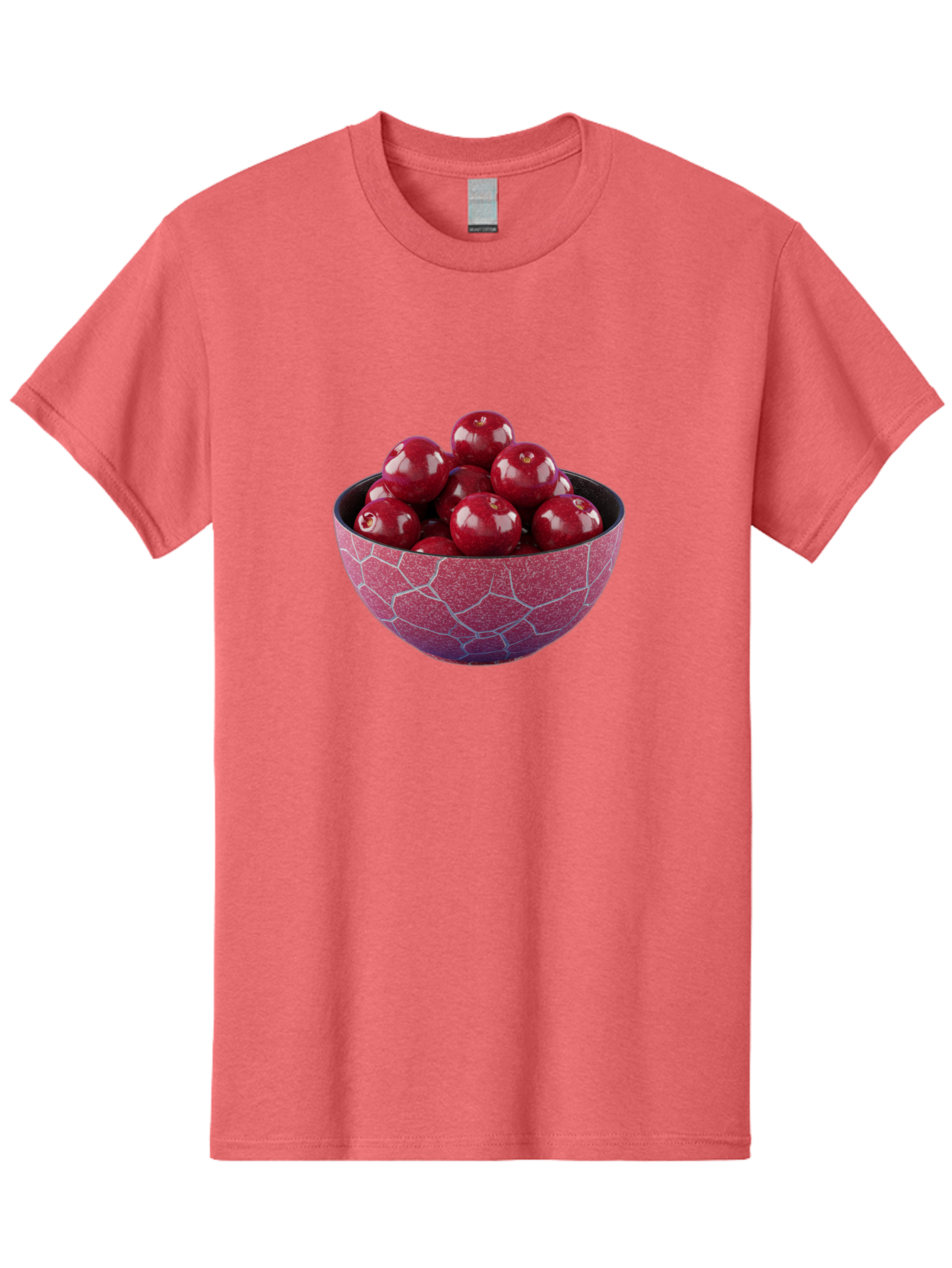 Cherries-In-A-Bowl-1 Men'S Graphic Tee, 100% Cotton, Comfortable Casual Summer Wear, Machine Washable, Vintage Camera, Old Camera, Antique Camera, Black Camera, Classic Photography, Photography Equipment, Nostalgic Device, Film Camera, Bai663