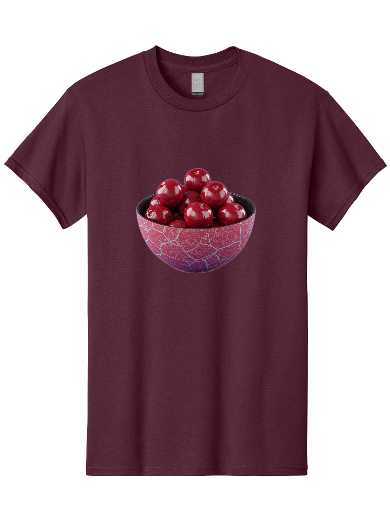 Cherries-In-A-Bowl-1 Men'S Graphic Tee, 100% Cotton, Comfortable Casual Summer Wear, Machine Washable, Vintage Camera, Old Camera, Antique Camera, Black Camera, Classic Photography, Photography Equipment, Nostalgic Device, Film Camera, Bai663