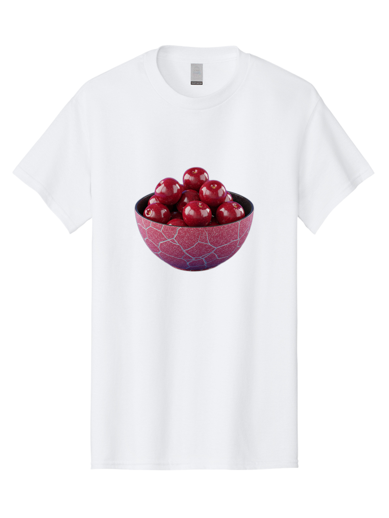 Cherries-In-A-Bowl-1 Men'S Graphic Tee, 100% Cotton, Comfortable Casual Summer Wear, Machine Washable, Vintage Camera, Old Camera, Antique Camera, Black Camera, Classic Photography, Photography Equipment, Nostalgic Device, Film Camera, Bai663