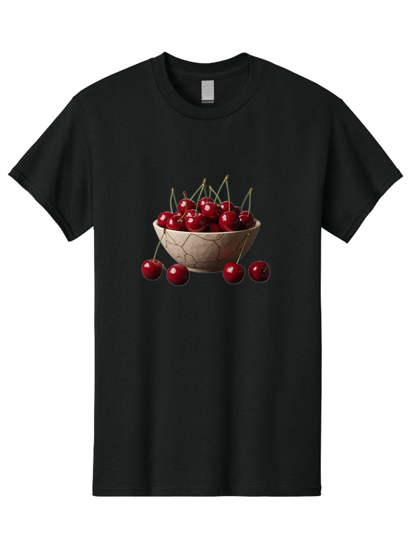 Cherries-In-A-Bowl-2 Men'S Graphic Tee, 100% Cotton, Comfortable Casual Summer Wear, Machine Washable, Vintage Camera, Old Camera, Antique Camera, Black Camera, Classic Photography, Photography Equipment, Nostalgic Device, Film Camera, Bai664