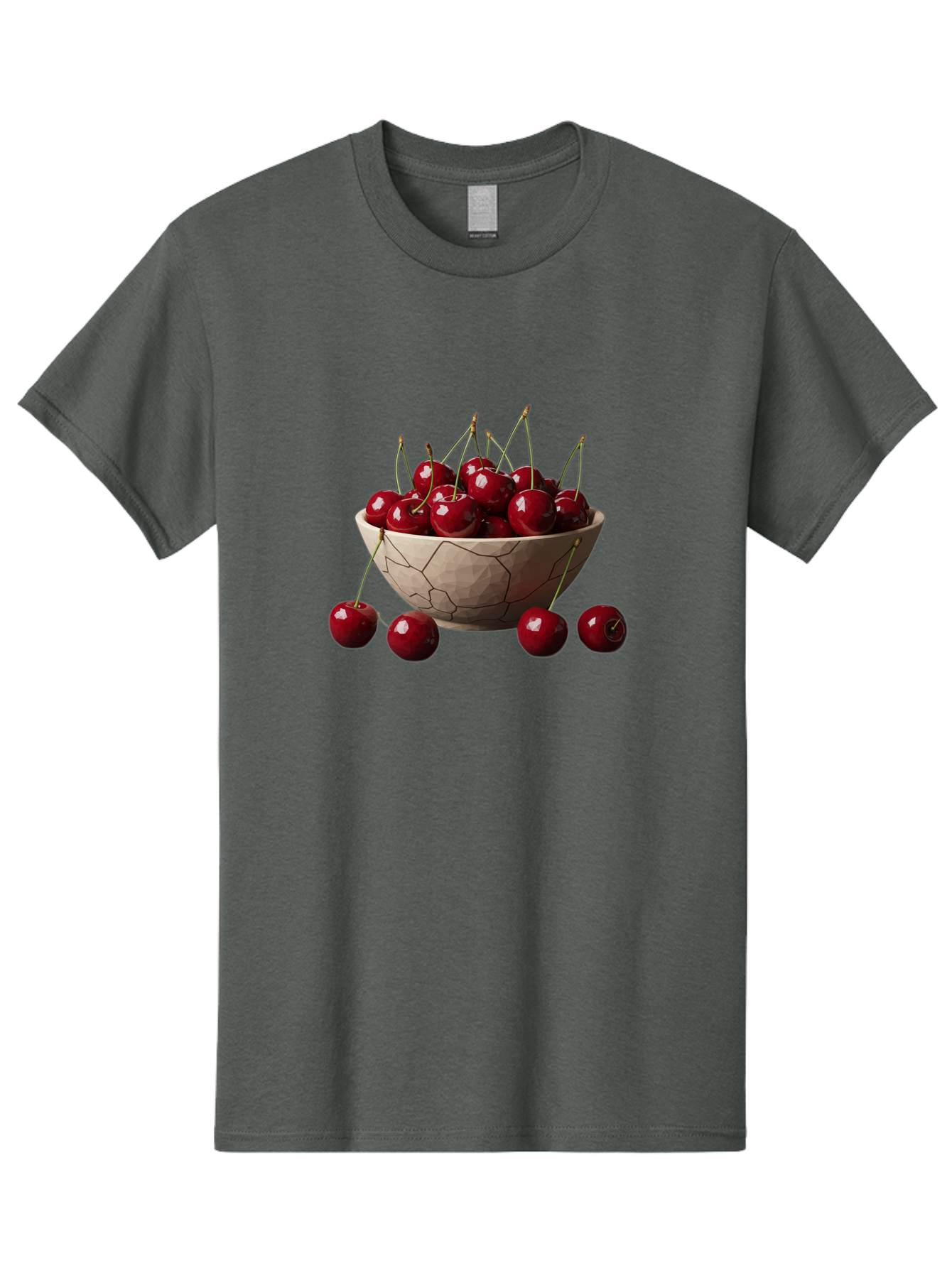 Cherries-In-A-Bowl-2 Men'S Graphic Tee, 100% Cotton, Comfortable Casual Summer Wear, Machine Washable, Vintage Camera, Old Camera, Antique Camera, Black Camera, Classic Photography, Photography Equipment, Nostalgic Device, Film Camera, Bai664