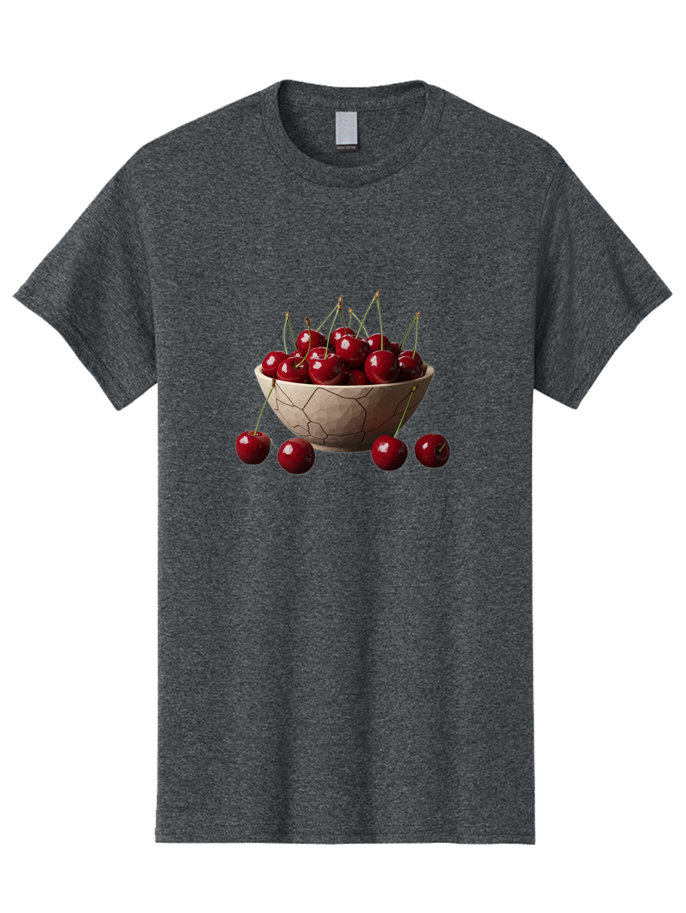 Cherries-In-A-Bowl-2 Men'S Graphic Tee, 100% Cotton, Comfortable Casual Summer Wear, Machine Washable, Vintage Camera, Old Camera, Antique Camera, Black Camera, Classic Photography, Photography Equipment, Nostalgic Device, Film Camera, Bai664