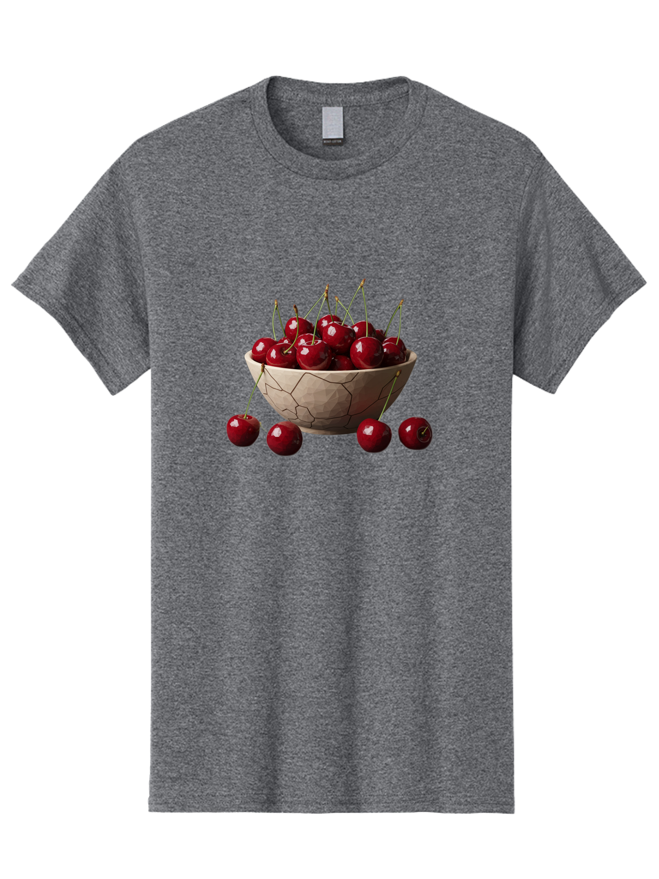 Cherries-In-A-Bowl-2 Men'S Graphic Tee, 100% Cotton, Comfortable Casual Summer Wear, Machine Washable, Vintage Camera, Old Camera, Antique Camera, Black Camera, Classic Photography, Photography Equipment, Nostalgic Device, Film Camera, Bai664