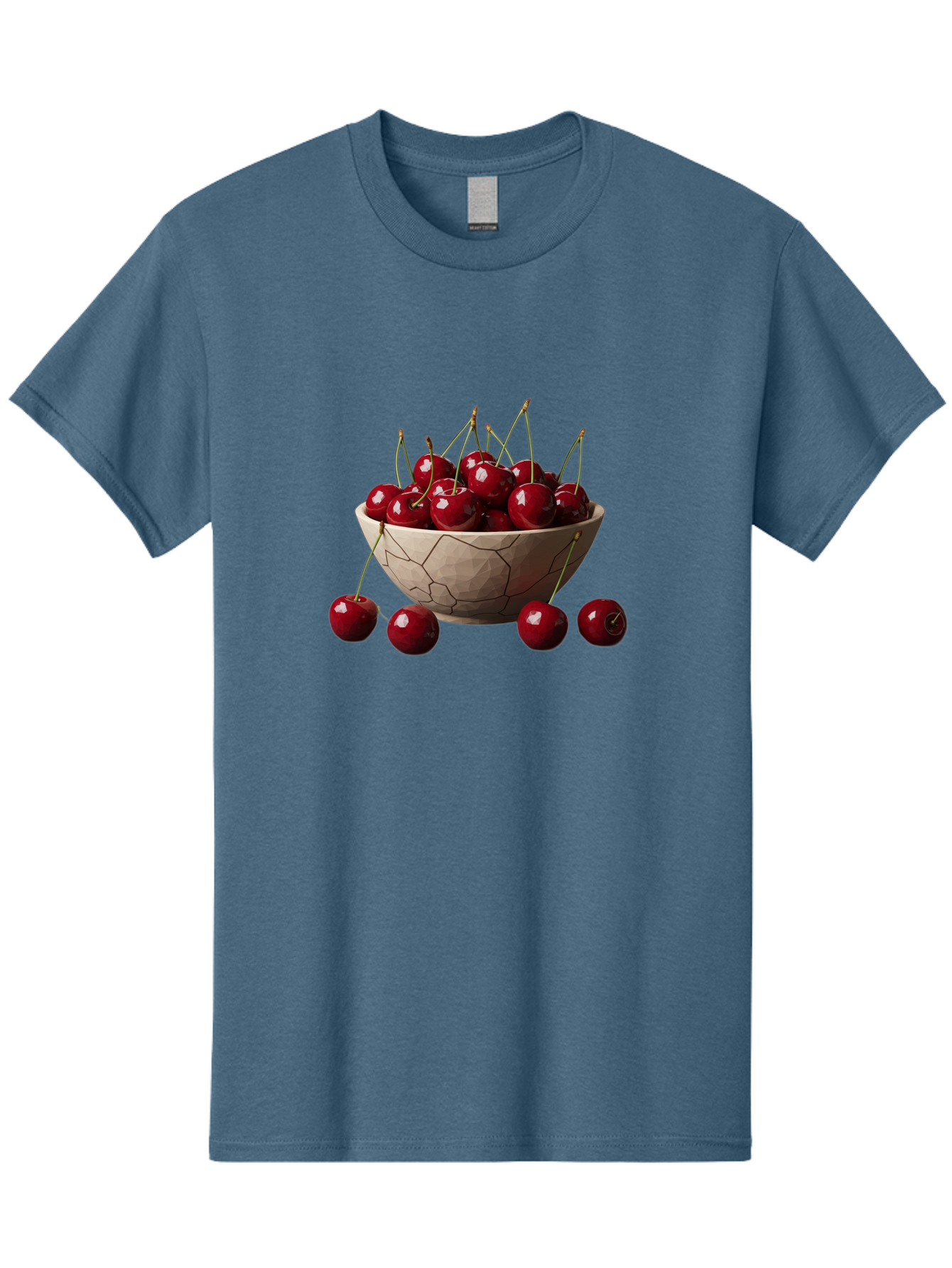Cherries-In-A-Bowl-2 Men'S Graphic Tee, 100% Cotton, Comfortable Casual Summer Wear, Machine Washable, Vintage Camera, Old Camera, Antique Camera, Black Camera, Classic Photography, Photography Equipment, Nostalgic Device, Film Camera, Bai664