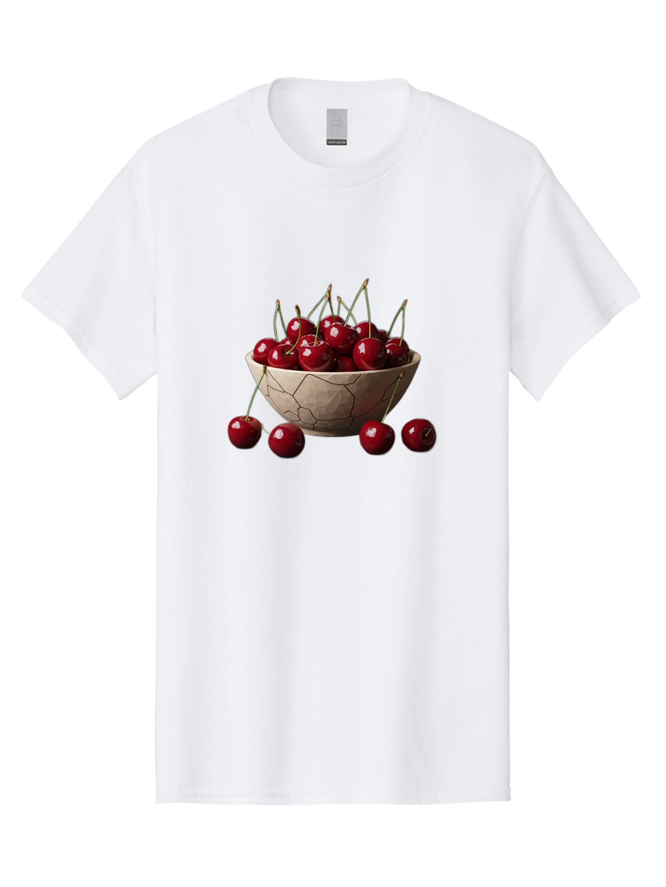 Cherries-In-A-Bowl-2 Men'S Graphic Tee, 100% Cotton, Comfortable Casual Summer Wear, Machine Washable, Vintage Camera, Old Camera, Antique Camera, Black Camera, Classic Photography, Photography Equipment, Nostalgic Device, Film Camera, Bai664