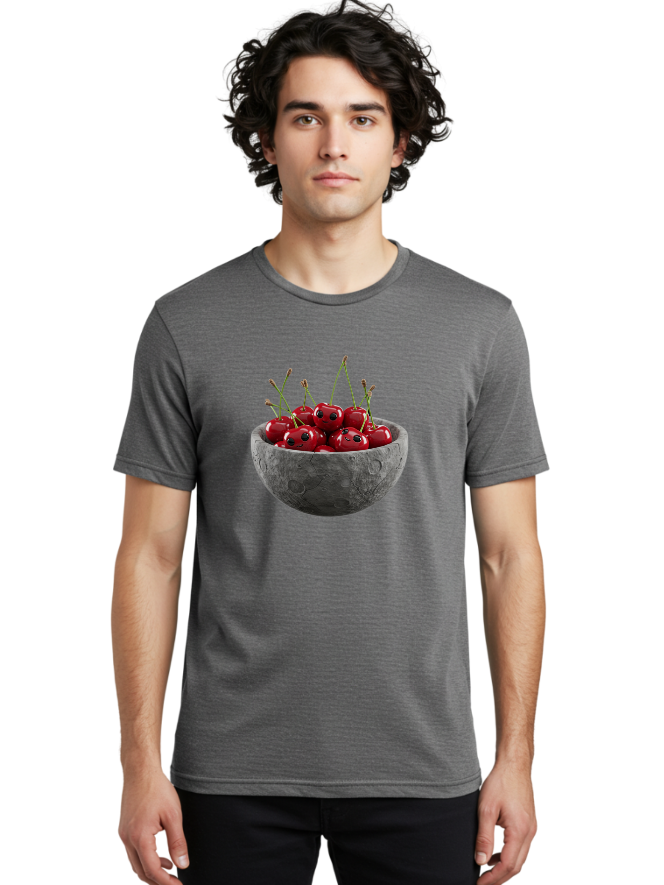 Cherries-In-A-Bowl-3 Men'S Graphic Tee, 100% Cotton, Comfortable Casual Summer Wear, Machine Washable, Vintage Camera, Old Camera, Antique Camera, Black Camera, Classic Photography, Photography Equipment, Nostalgic Device, Film Camera, Bai665
