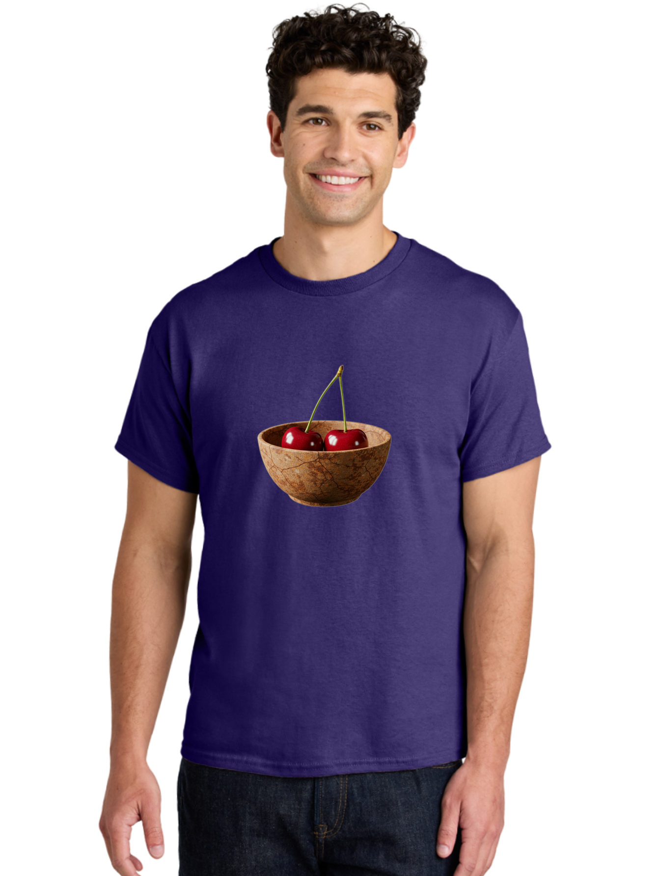 Cherries-In-A-Bowl Men'S Graphic Tee, 100% Cotton, Comfortable Casual Summer Wear, Machine Washable, Vintage Camera, Old Camera, Antique Camera, Black Camera, Classic Photography, Photography Equipment, Nostalgic Device, Film Camera, Bai666