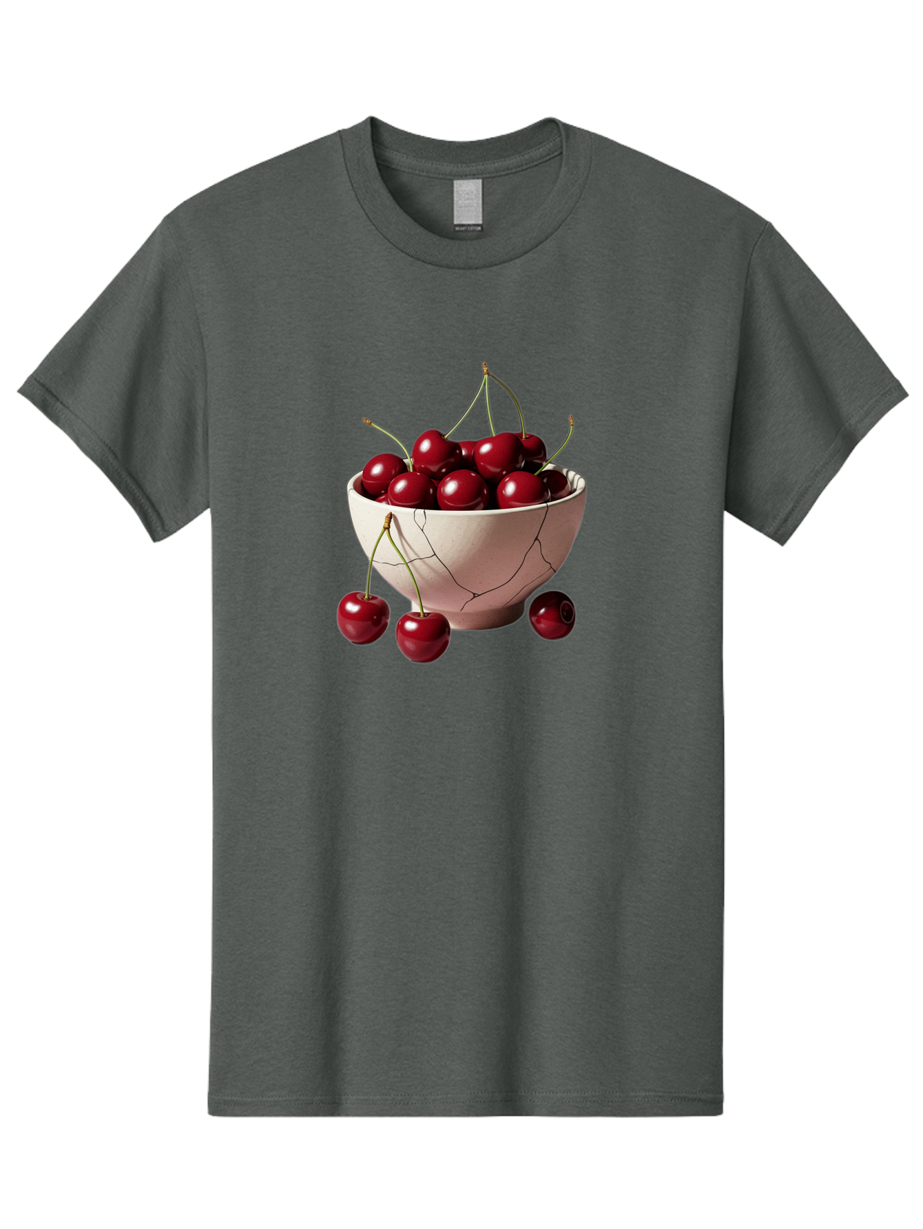 Cherries-In-A-Broken-White-Bowl Men'S Graphic Tee, 100% Cotton, Comfortable Casual Summer Wear, Machine Washable, Vintage Camera, Old Camera, Antique Camera, Black Camera, Classic Photography, Photography Equipment, Nostalgic Device, Bai668