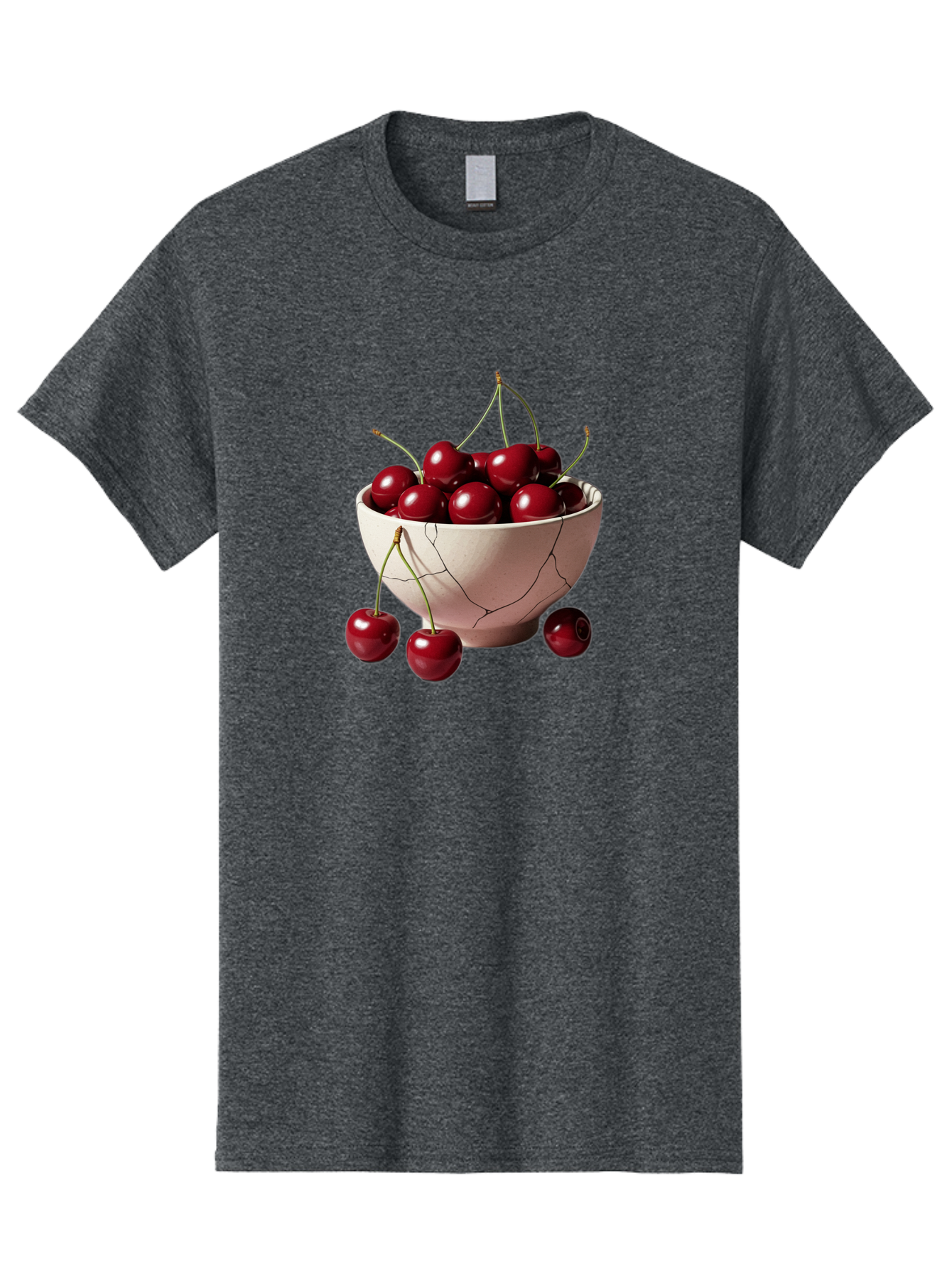 Cherries-In-A-Broken-White-Bowl Men'S Graphic Tee, 100% Cotton, Comfortable Casual Summer Wear, Machine Washable, Vintage Camera, Old Camera, Antique Camera, Black Camera, Classic Photography, Photography Equipment, Nostalgic Device, Bai668