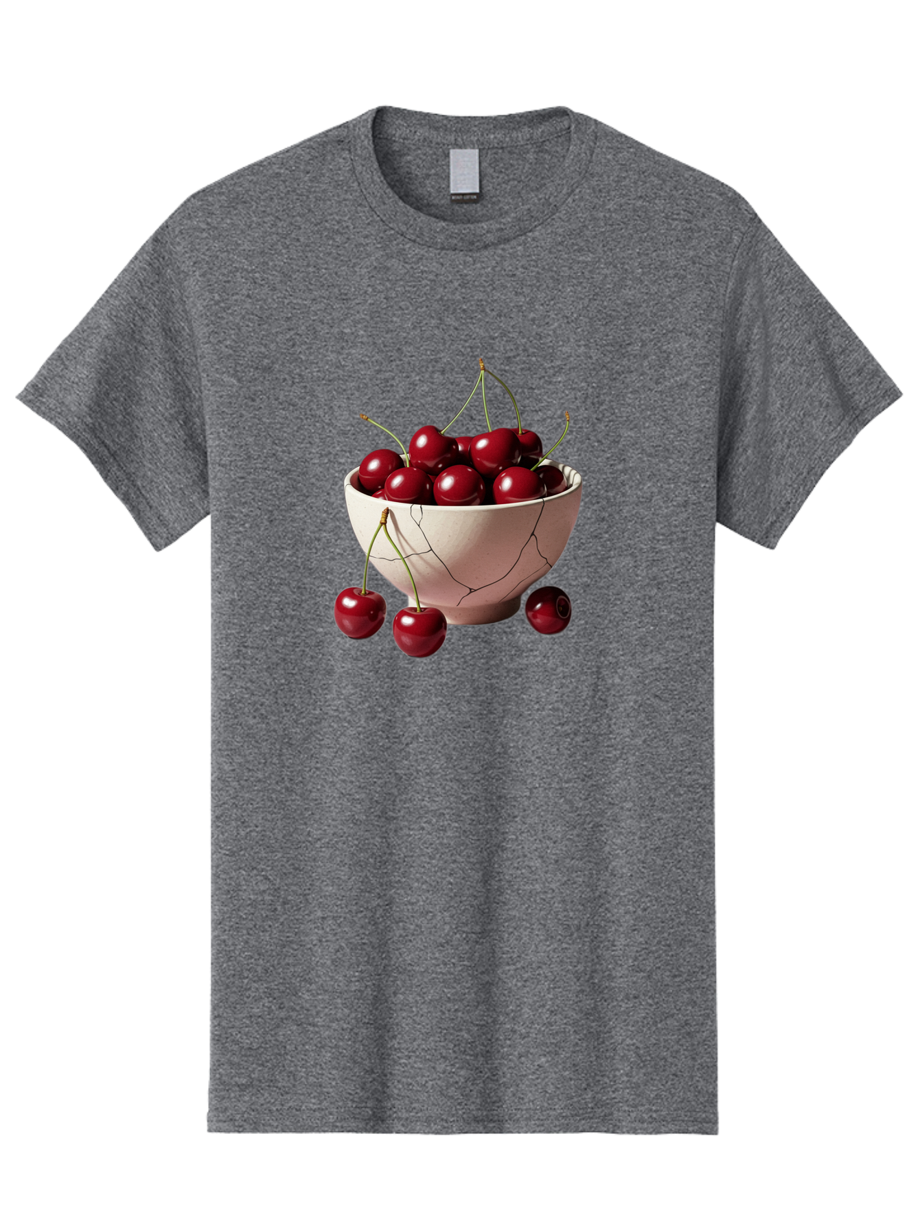 Cherries-In-A-Broken-White-Bowl Men'S Graphic Tee, 100% Cotton, Comfortable Casual Summer Wear, Machine Washable, Vintage Camera, Old Camera, Antique Camera, Black Camera, Classic Photography, Photography Equipment, Nostalgic Device, Bai668