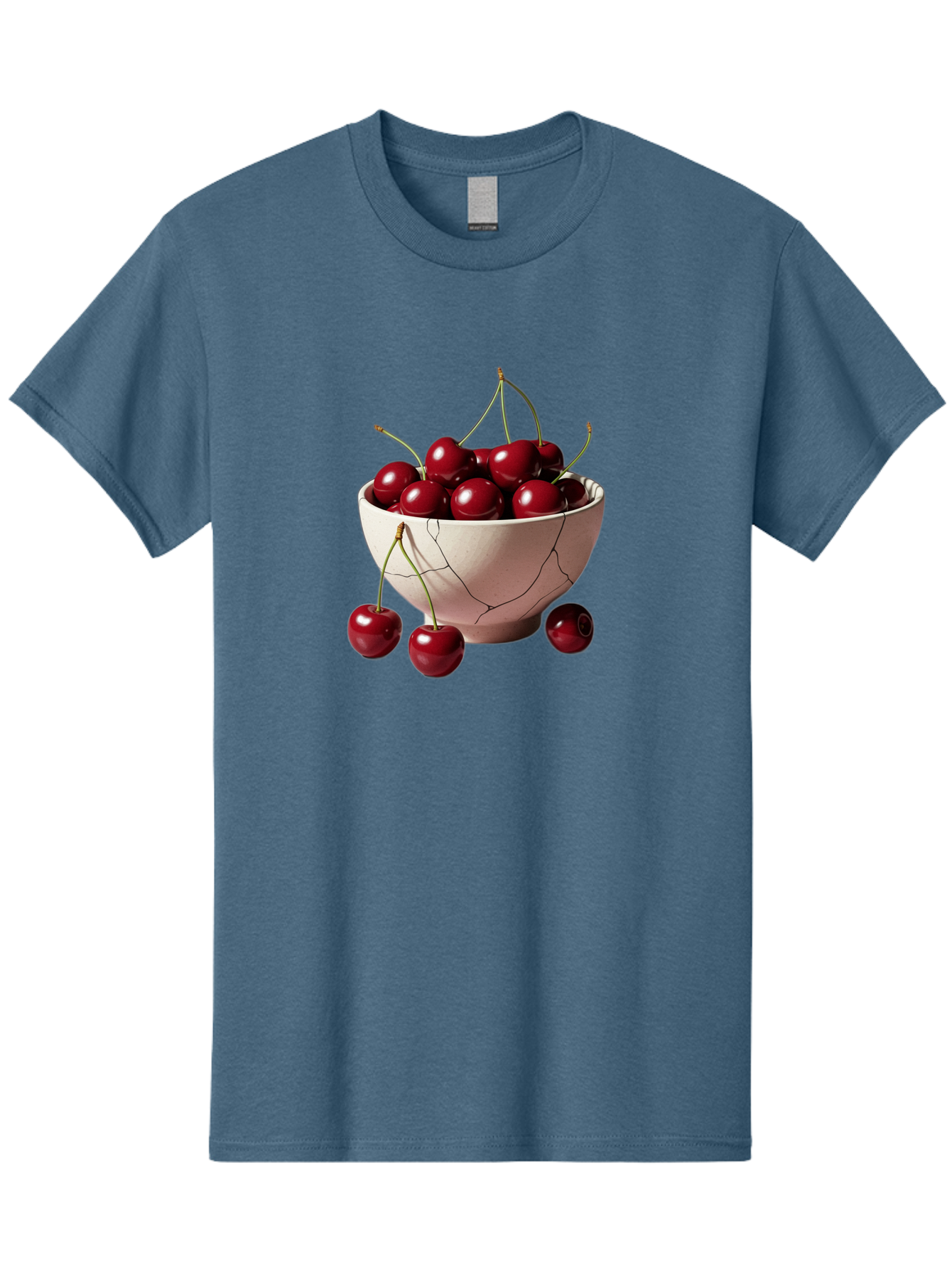 Cherries-In-A-Broken-White-Bowl Men'S Graphic Tee, 100% Cotton, Comfortable Casual Summer Wear, Machine Washable, Vintage Camera, Old Camera, Antique Camera, Black Camera, Classic Photography, Photography Equipment, Nostalgic Device, Bai668