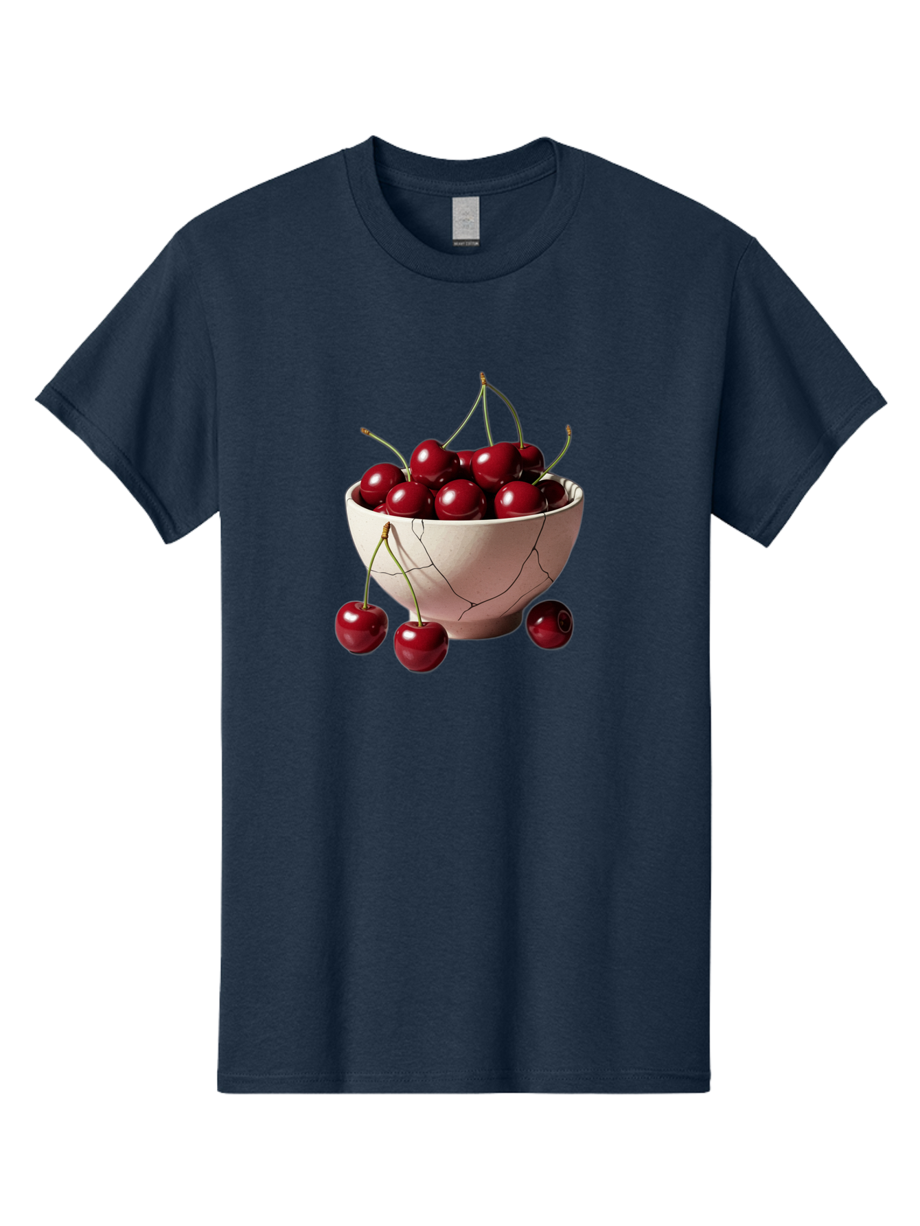 Cherries-In-A-Broken-White-Bowl Men'S Graphic Tee, 100% Cotton, Comfortable Casual Summer Wear, Machine Washable, Vintage Camera, Old Camera, Antique Camera, Black Camera, Classic Photography, Photography Equipment, Nostalgic Device, Bai668