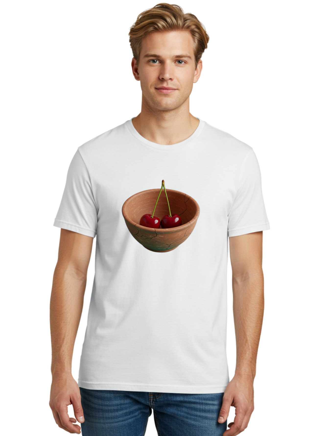 Cherries-In-A-Clay-Bowl Men'S Graphic Tee, 100% Cotton, Comfortable Casual Summer Wear, Machine Washable, Vintage Camera, Old Camera, Antique Camera, Black Camera, Classic Photography, Photography Equipment, Nostalgic Device, Film Camera, Bai669