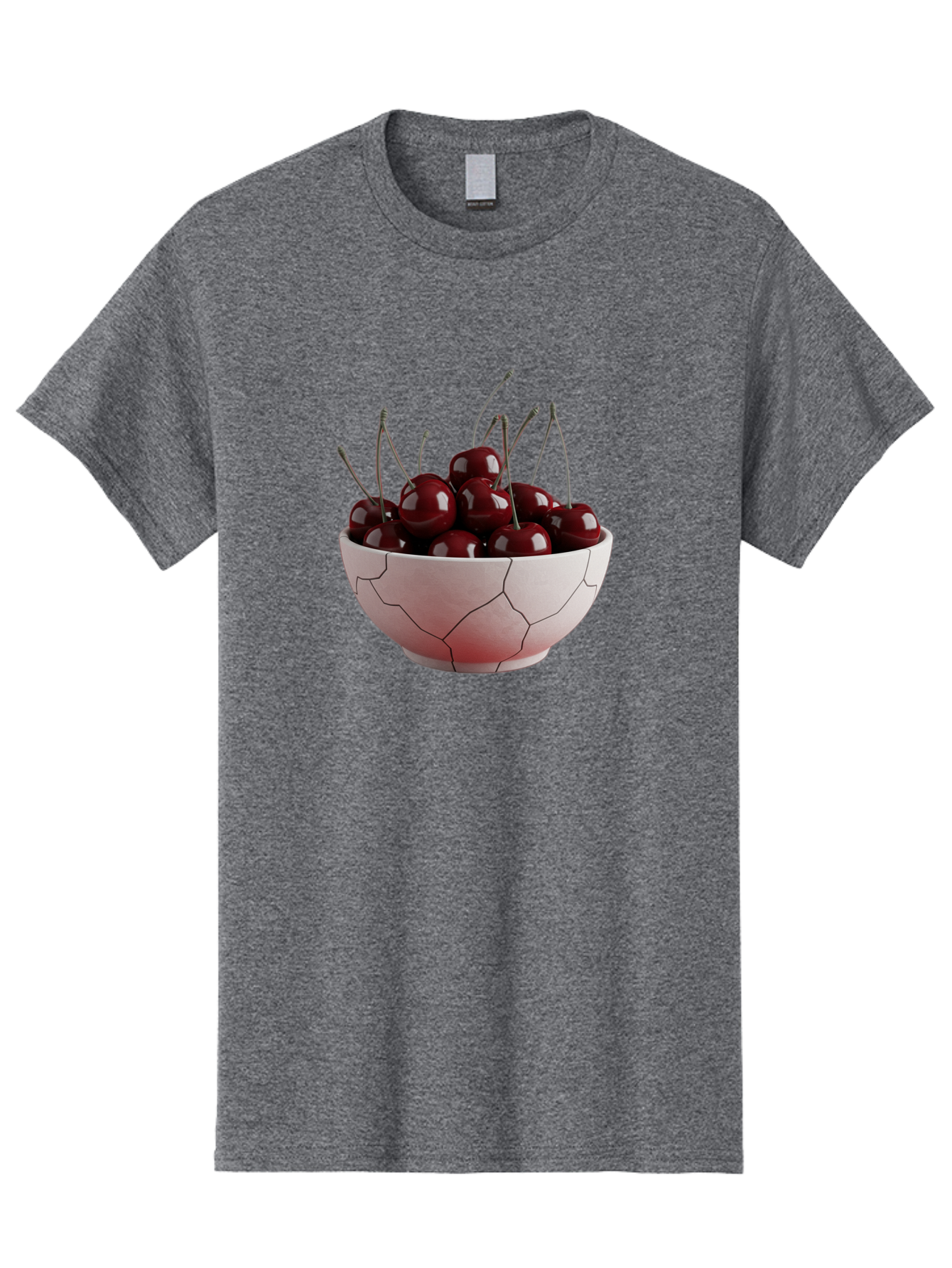 Cherries-In-A-Cracked-Bowl Men'S Graphic Tee, 100% Cotton, Comfortable Casual Summer Wear, Machine Washable, Vintage Camera, Old Camera, Antique Camera, Black Camera, Classic Photography, Photography Equipment, Nostalgic Device, Film Camera, Bai670
