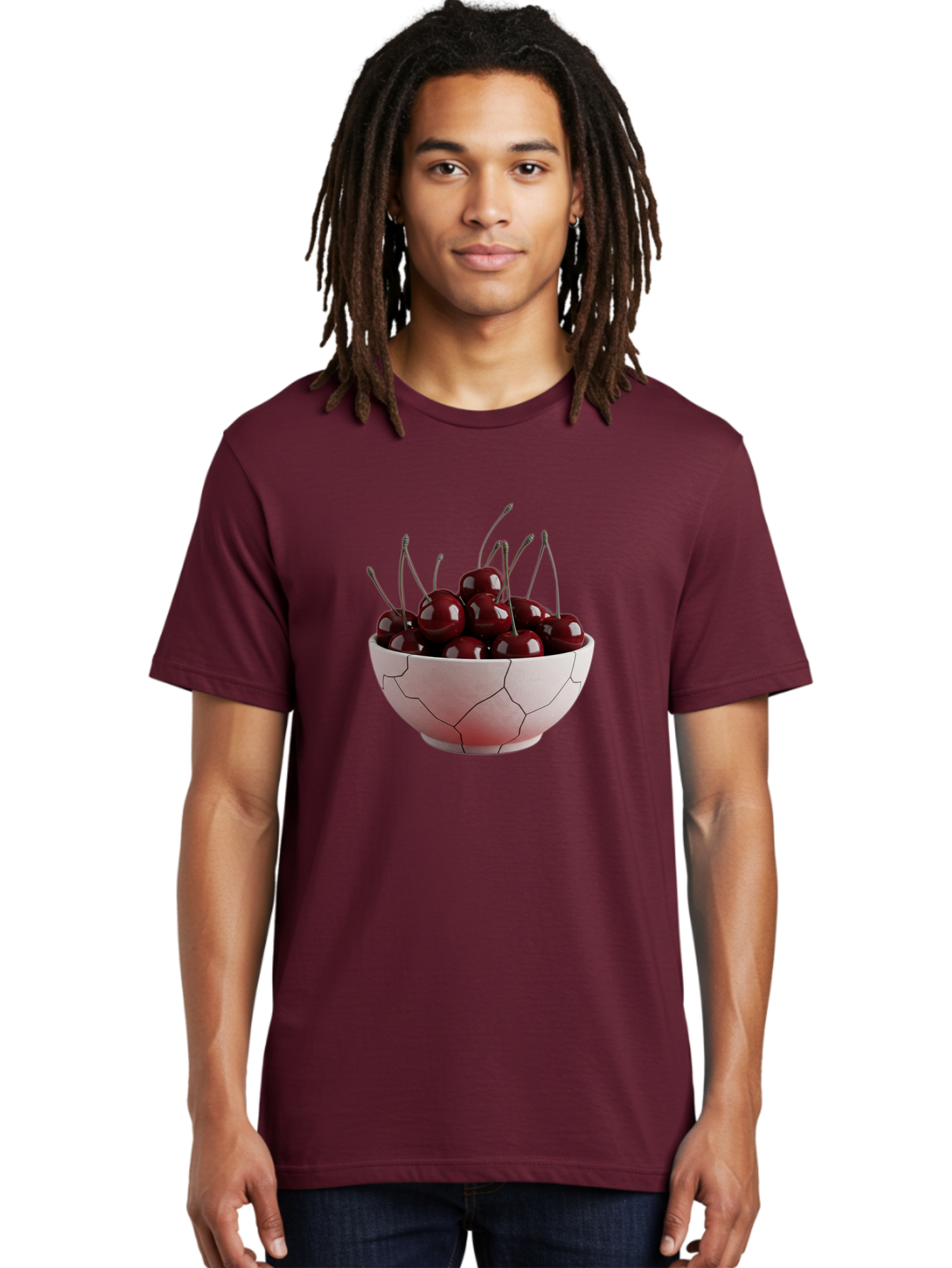 Cherries-In-A-Cracked-Bowl Men'S Graphic Tee, 100% Cotton, Comfortable Casual Summer Wear, Machine Washable, Vintage Camera, Old Camera, Antique Camera, Black Camera, Classic Photography, Photography Equipment, Nostalgic Device, Film Camera, Bai670