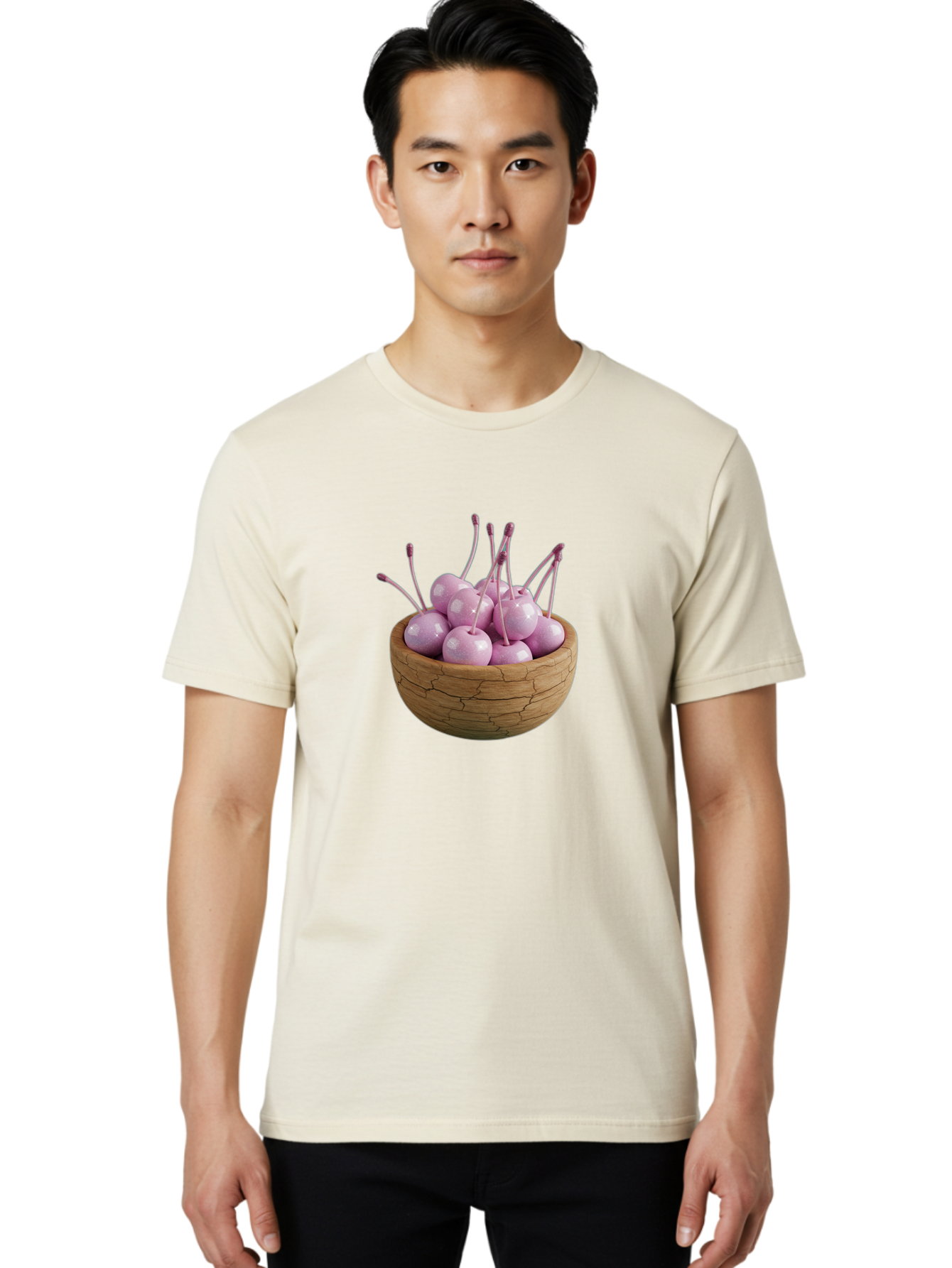 Cherries-In-Basket Men'S Graphic Tee, 100% Cotton, Comfortable Casual Summer Wear, Machine Washable, Vintage Camera, Old Camera, Antique Camera, Black Camera, Classic Photography, Photography Equipment, Nostalgic Device, Film Camera, Bai672