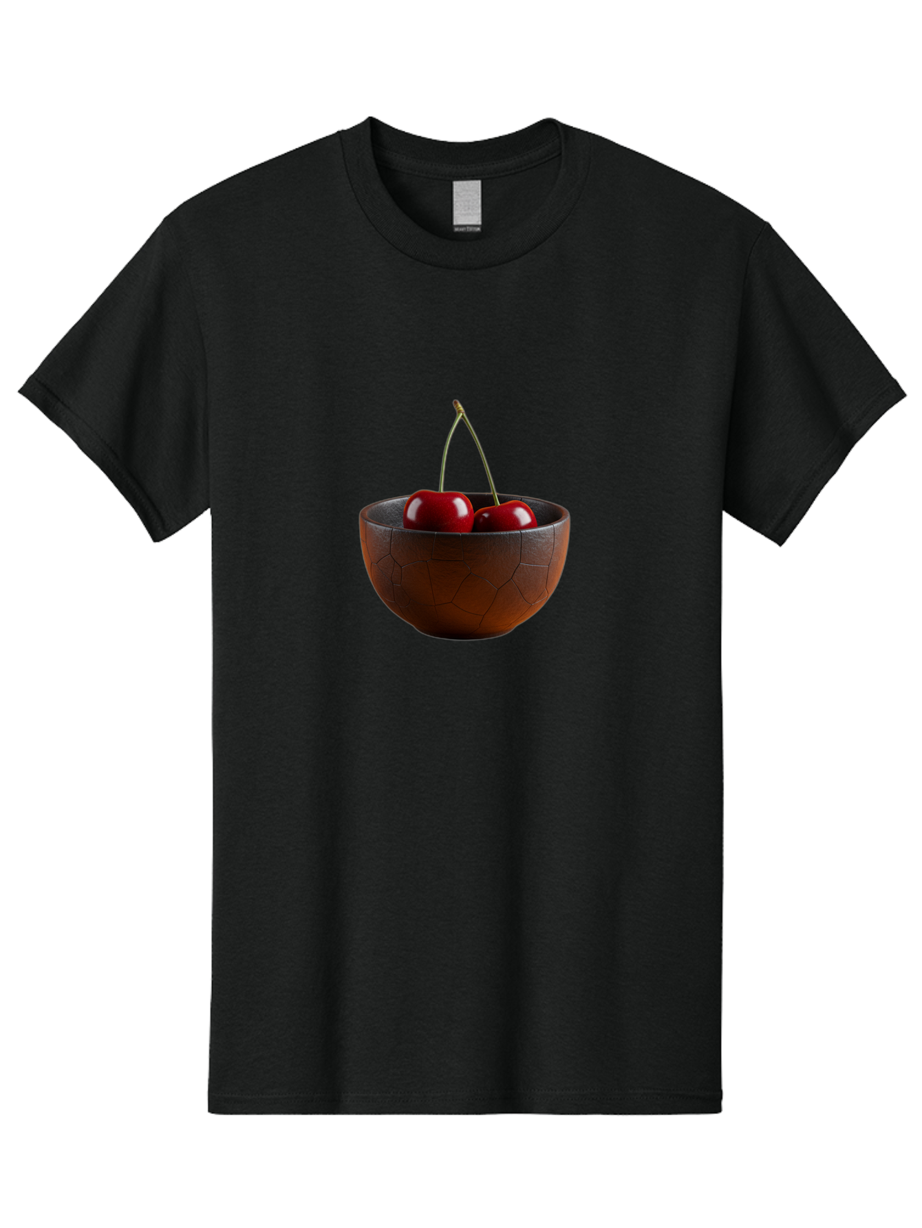 Cherries-In-Bowl-1 Men'S Graphic Tee, 100% Cotton, Comfortable Casual Summer Wear, Machine Washable, Vintage Camera, Old Camera, Antique Camera, Black Camera, Classic Photography, Photography Equipment, Nostalgic Device, Film Camera, Bai673