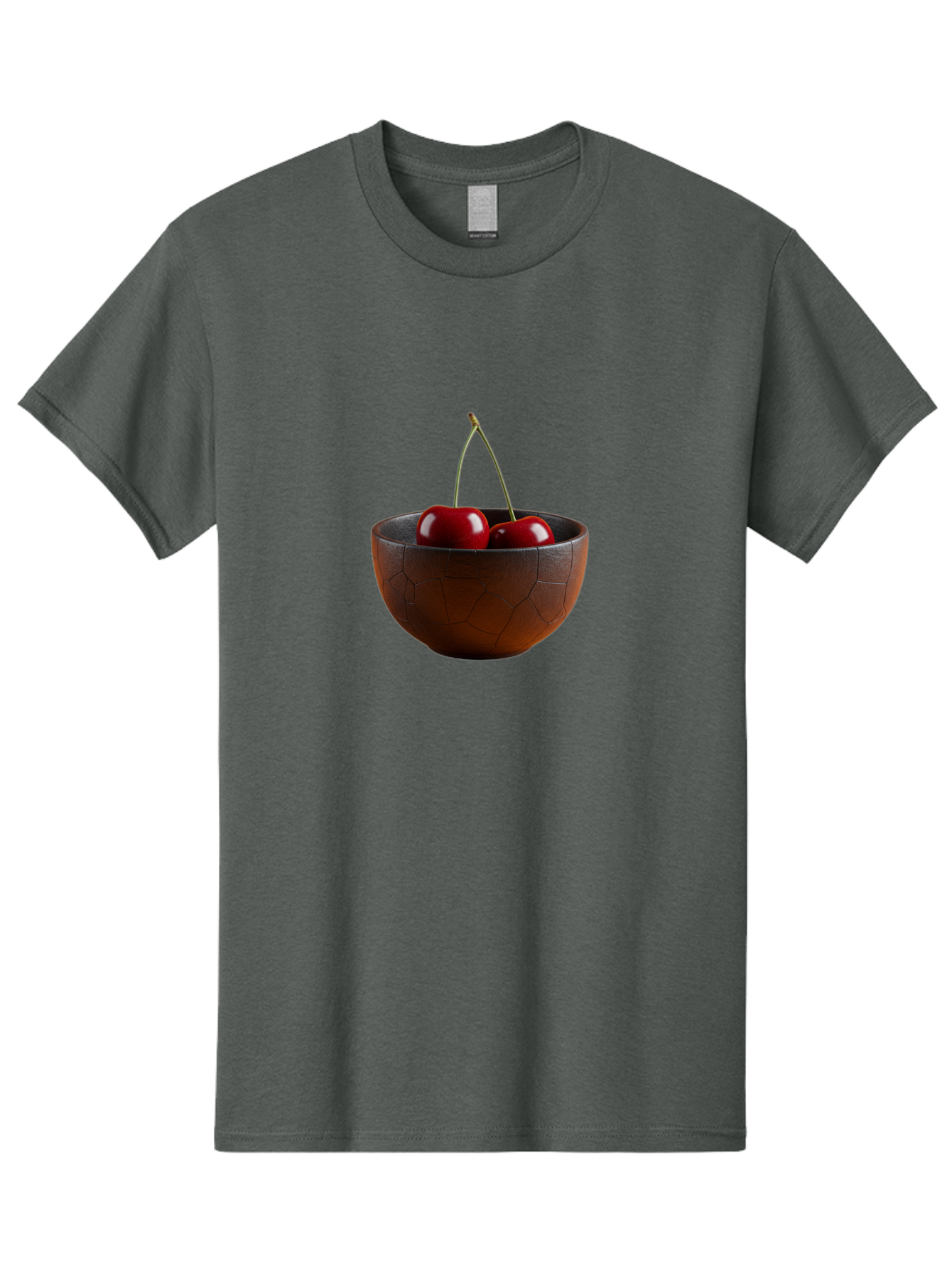 Cherries-In-Bowl-1 Men'S Graphic Tee, 100% Cotton, Comfortable Casual Summer Wear, Machine Washable, Vintage Camera, Old Camera, Antique Camera, Black Camera, Classic Photography, Photography Equipment, Nostalgic Device, Film Camera, Bai673