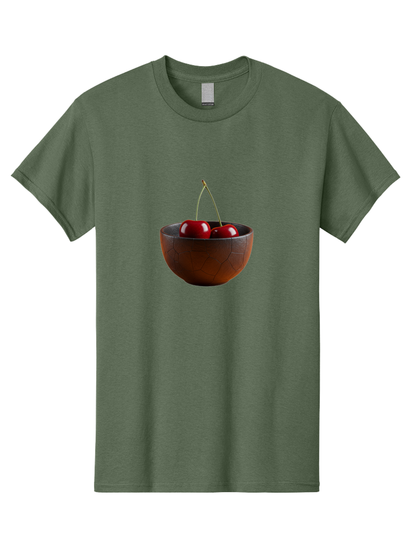 Cherries-In-Bowl-1 Men'S Graphic Tee, 100% Cotton, Comfortable Casual Summer Wear, Machine Washable, Vintage Camera, Old Camera, Antique Camera, Black Camera, Classic Photography, Photography Equipment, Nostalgic Device, Film Camera, Bai673